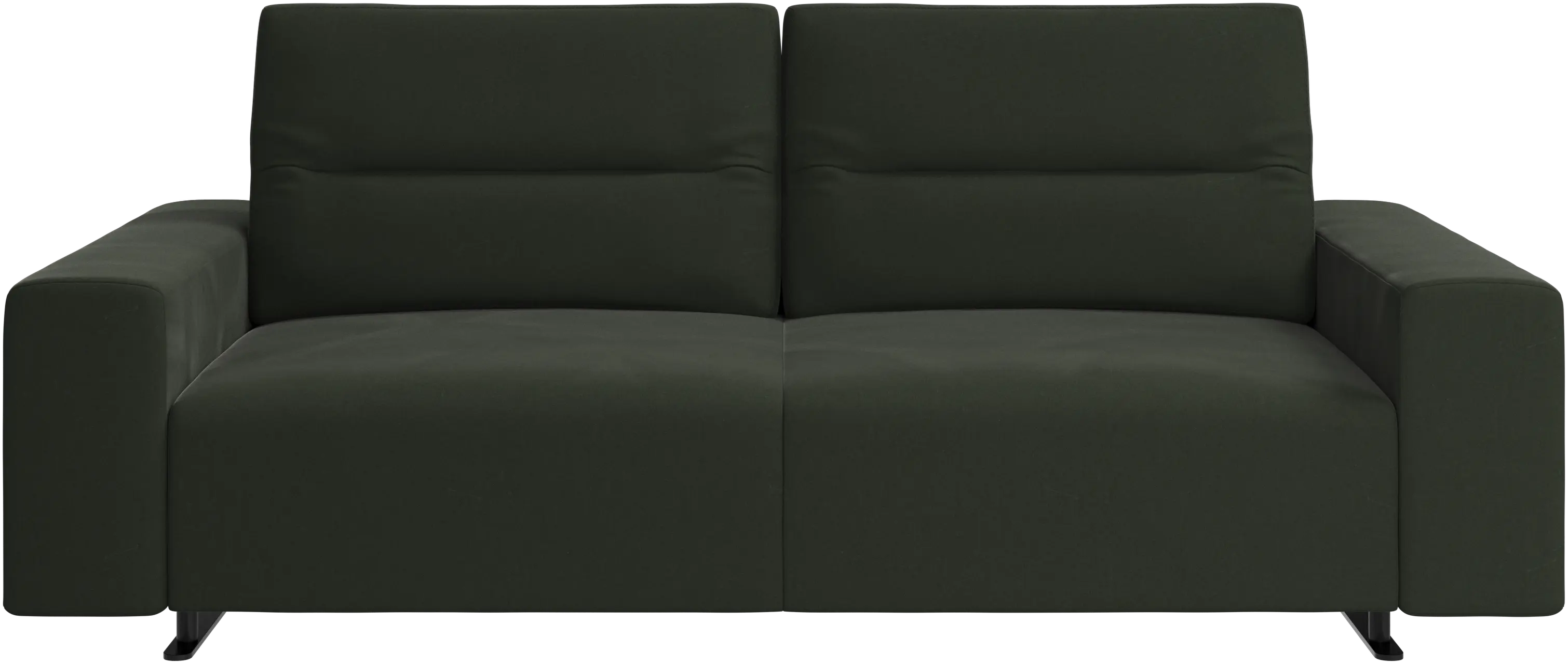 Hampton sofa with adjustable back and storage on the right side