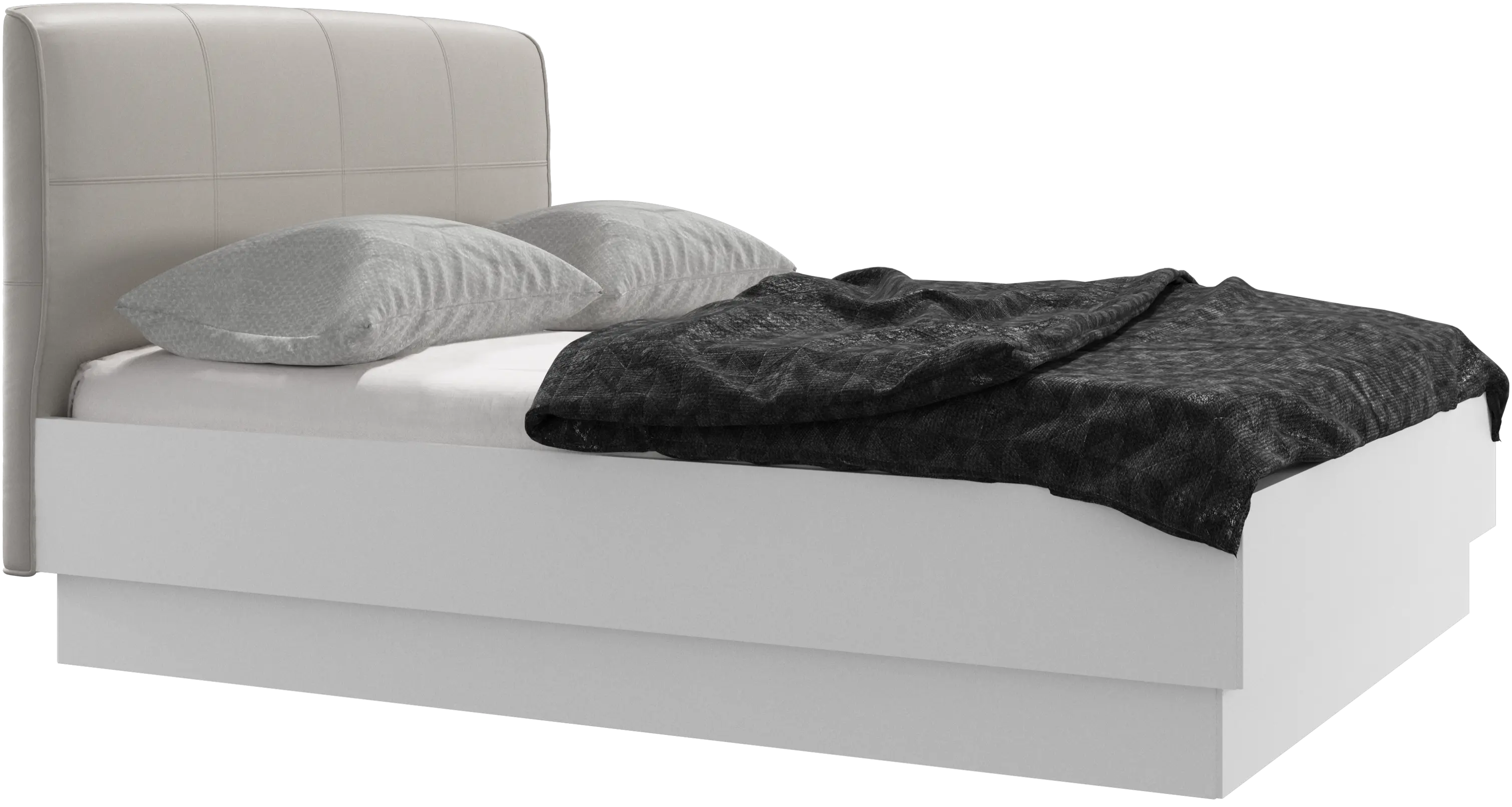 Houston, upholstered bed with storage