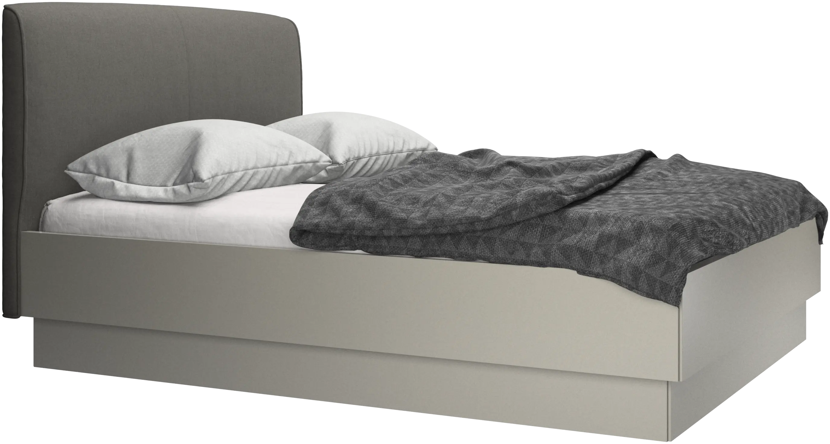 Houston, upholstered bed with storage