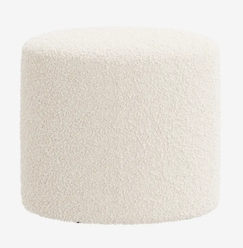 Footstool EDEN FOOTSTOOL in BOUCLE - NOW 50% OFF