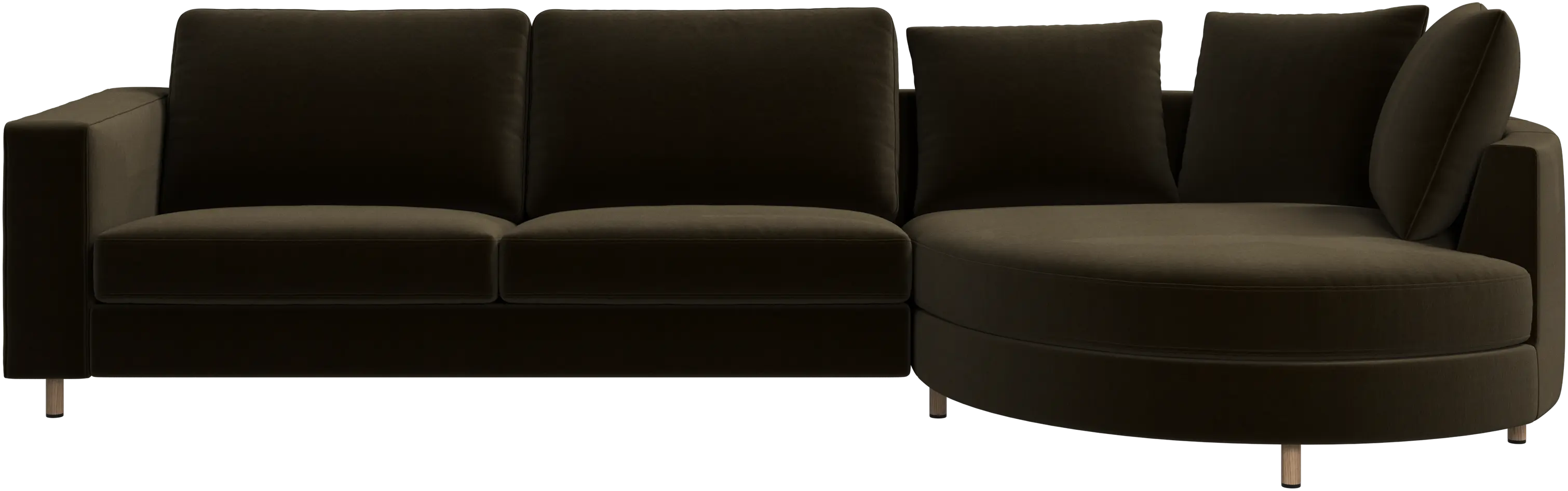 Sofá Indivi con módulo chaise-longue a la derecha