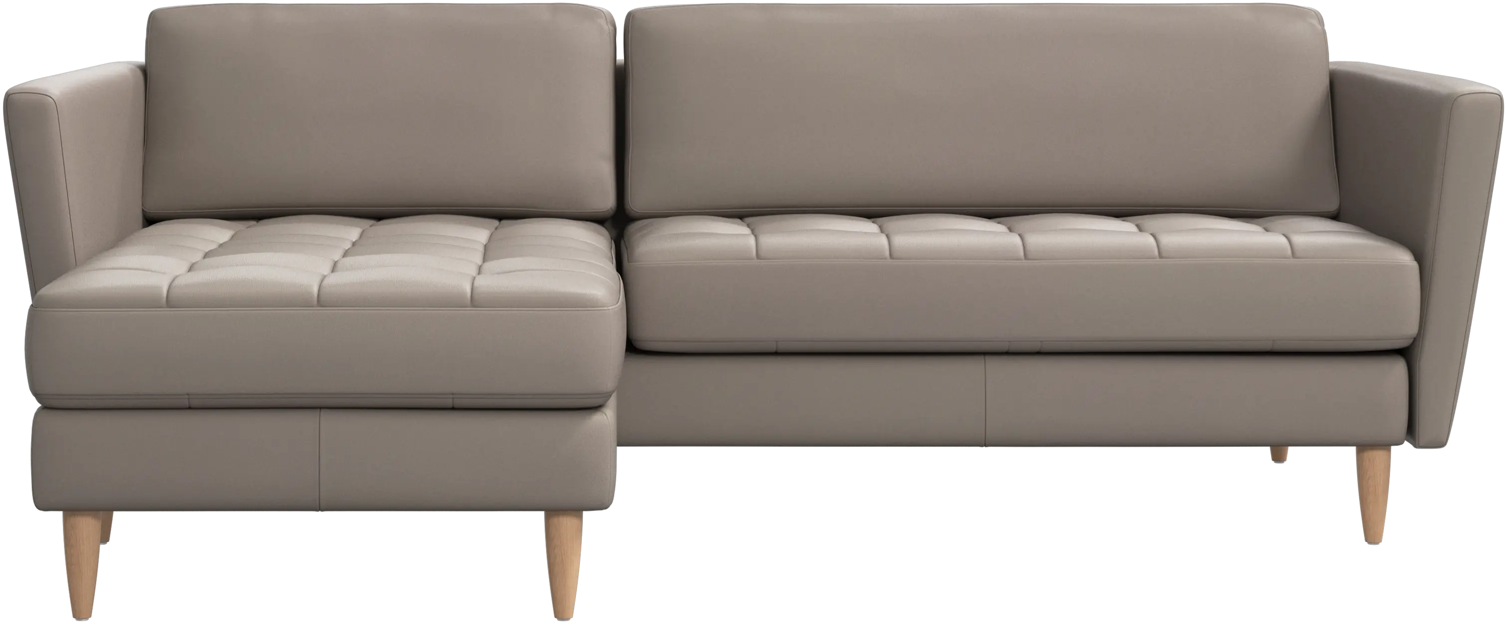 Osaka sofa with resting unit, tufted seat