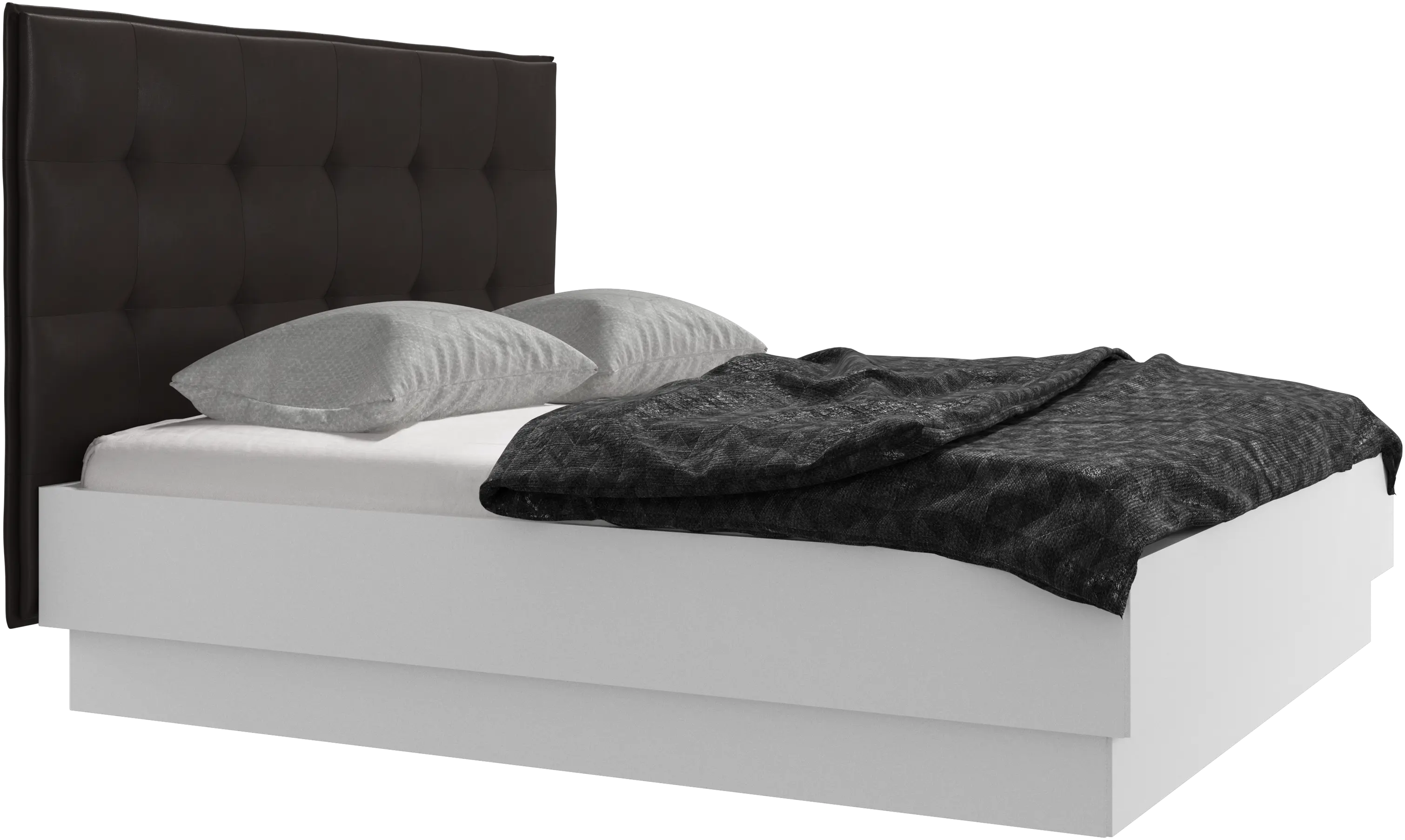 Lugano storage bed with lift-up frame and slats, excl. mattress