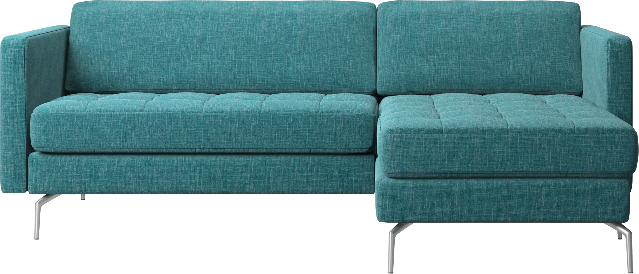 Osaka sofa with resting unit, tufted seat