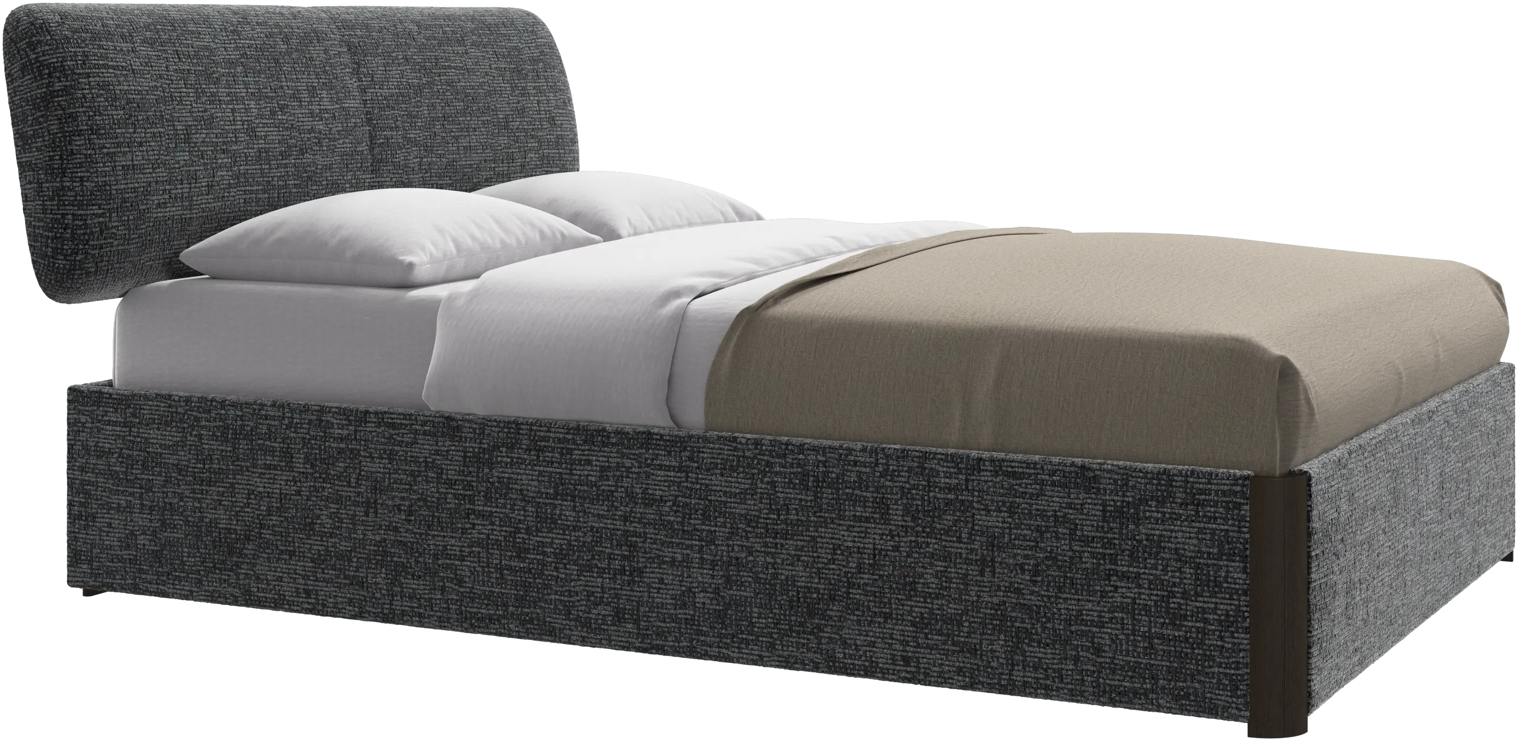 Element bed, bed-mounted headboard, with slats, excl. mattress