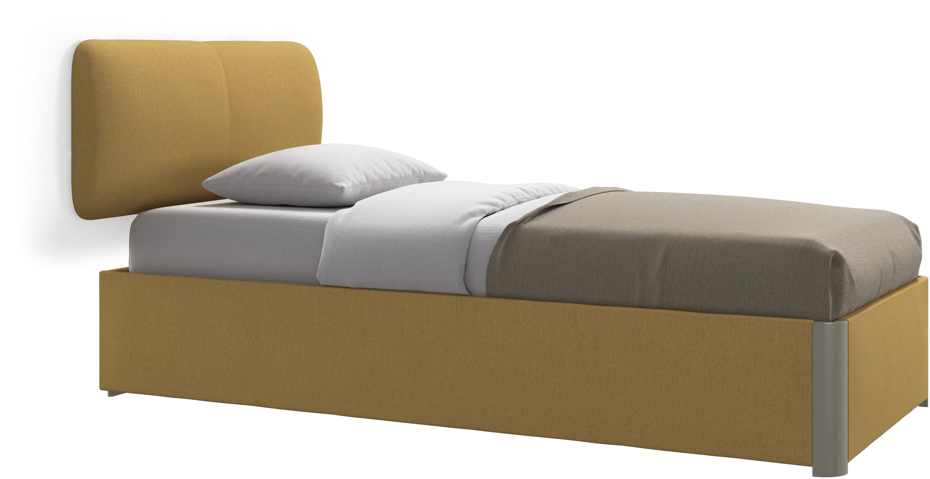 Element bed, wall-mounted headboard, with slats, excl. mattress