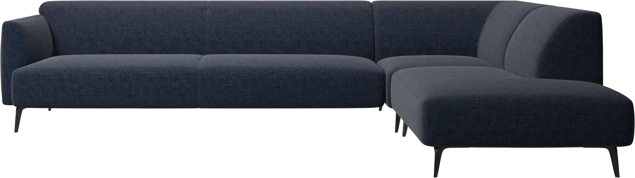 Modena corner sofa with lounging unit
