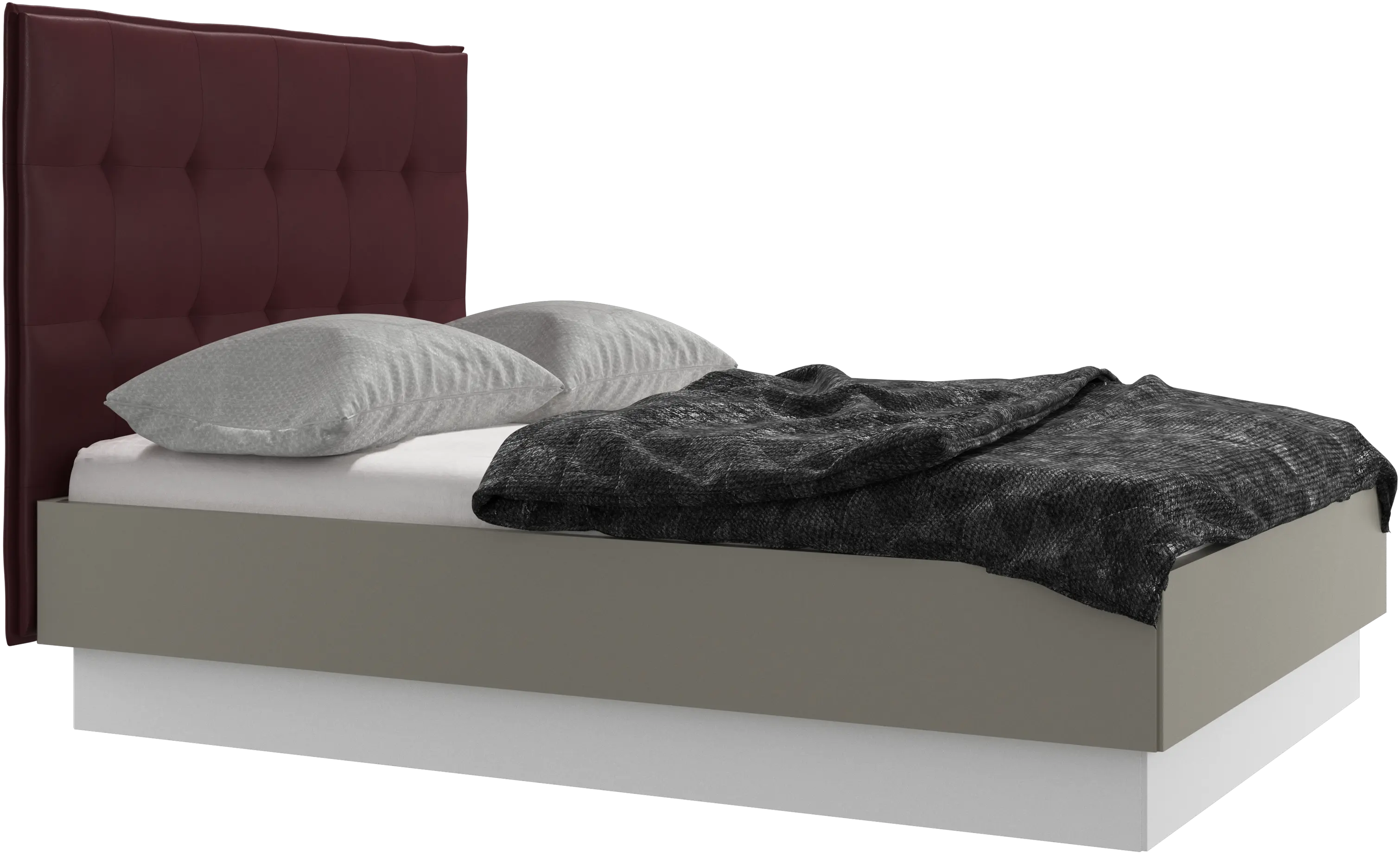 Lugano storage bed with lift-up frame and slats, excl. mattress