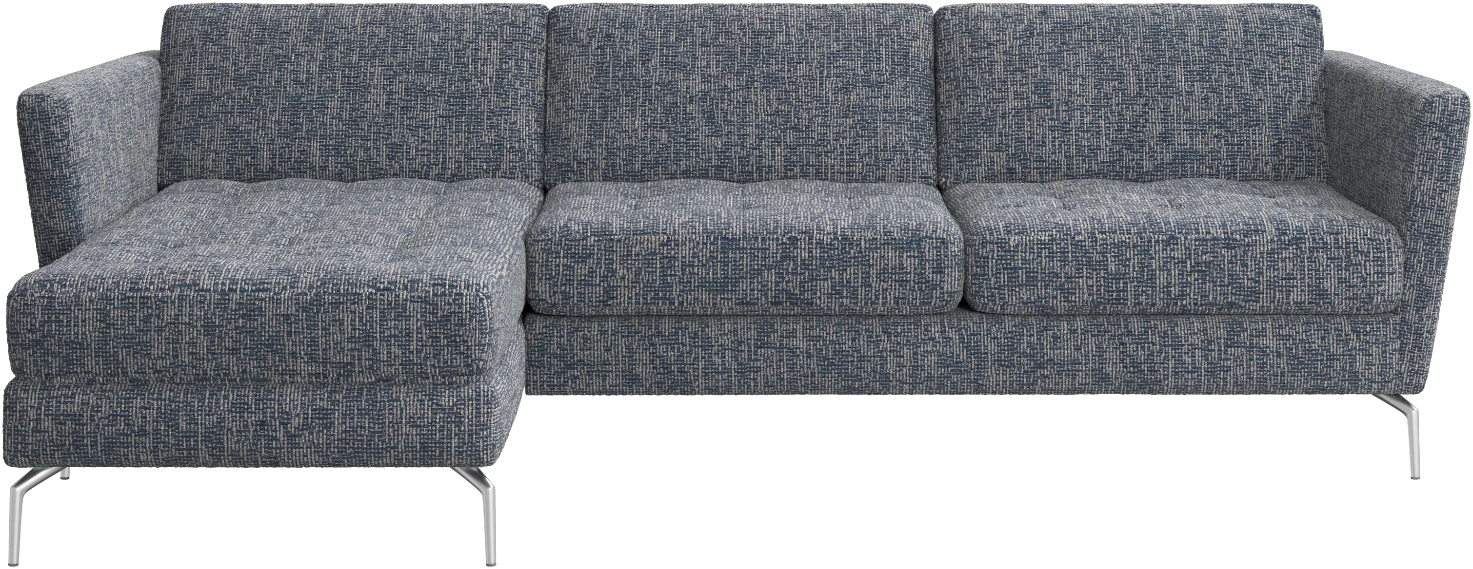 Osaka sofa with resting unit, tufted seat