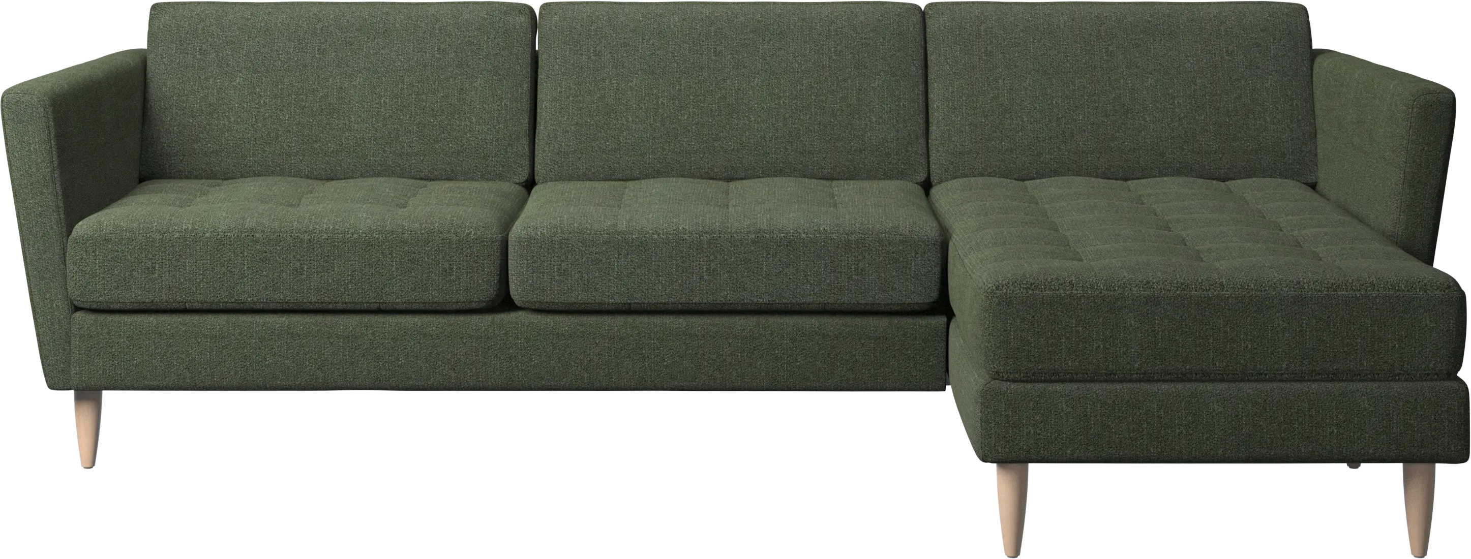 Osaka sofa with resting unit, tufted seat