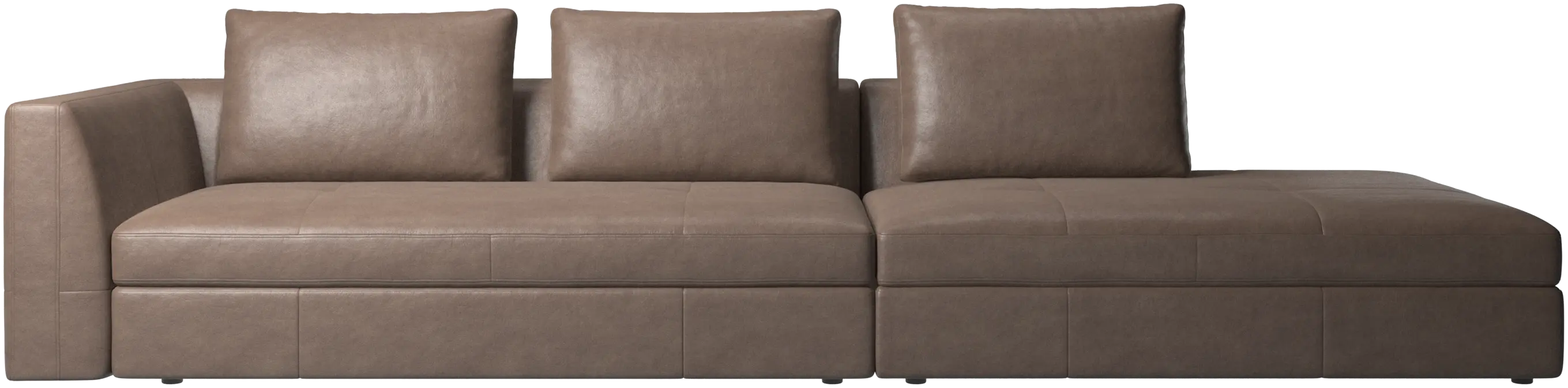 Bergamo sofa with lounging unit