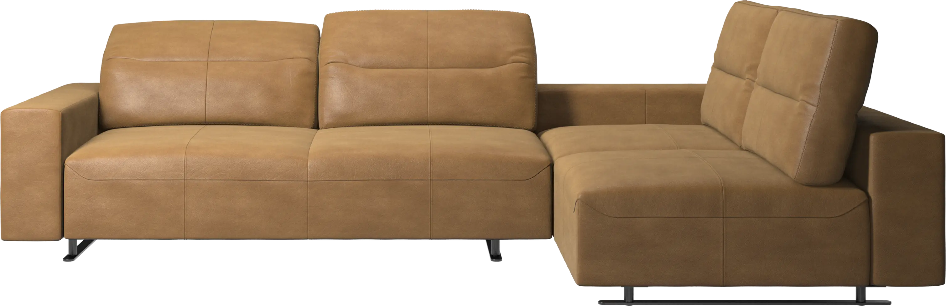 Canapé d'angle Hampton avec dossier ajustable et espace de rangement côté gauche