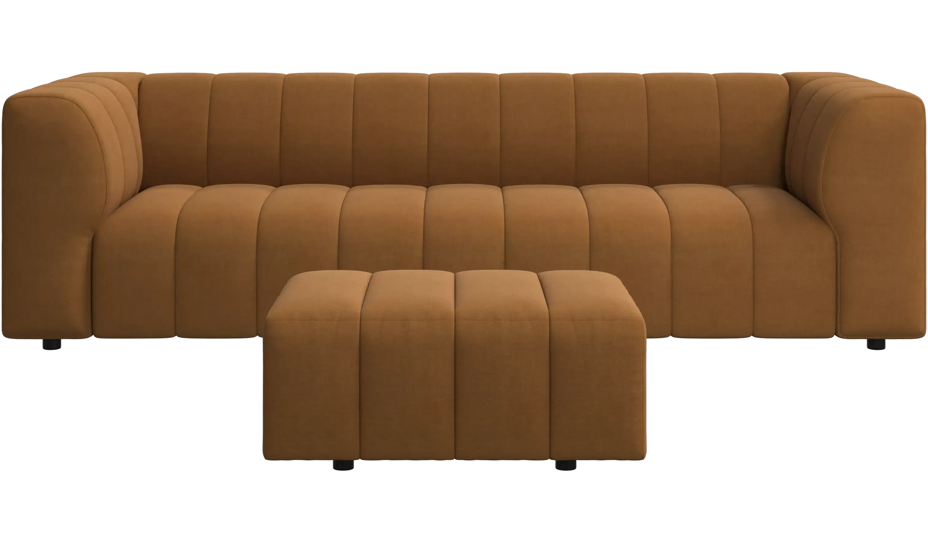BoConcept - Sofas - Bellagio 3-Sitzer-Sofa mit Hocker