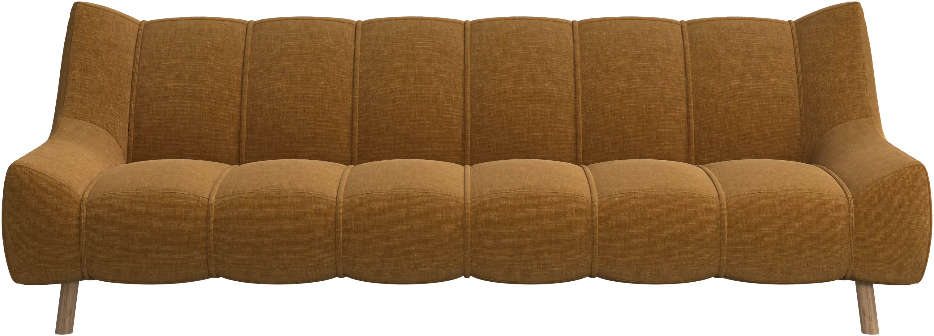Nawabari 3 seater sofa, wooden leg