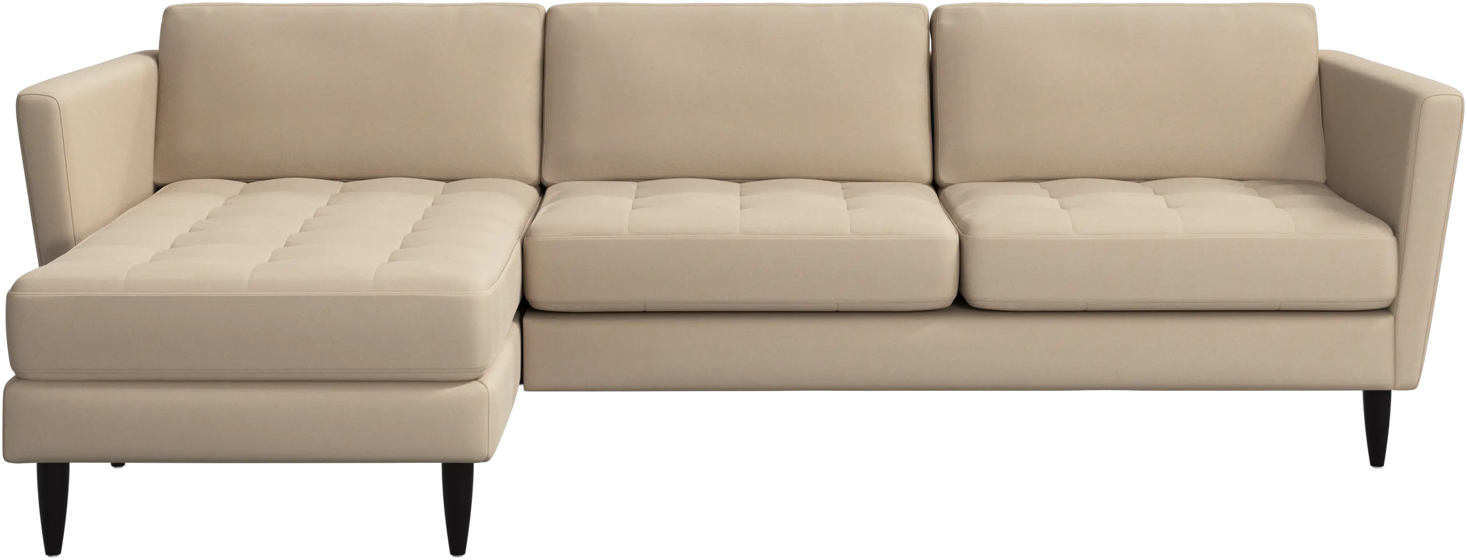 Osaka sofa with resting unit, tufted seat