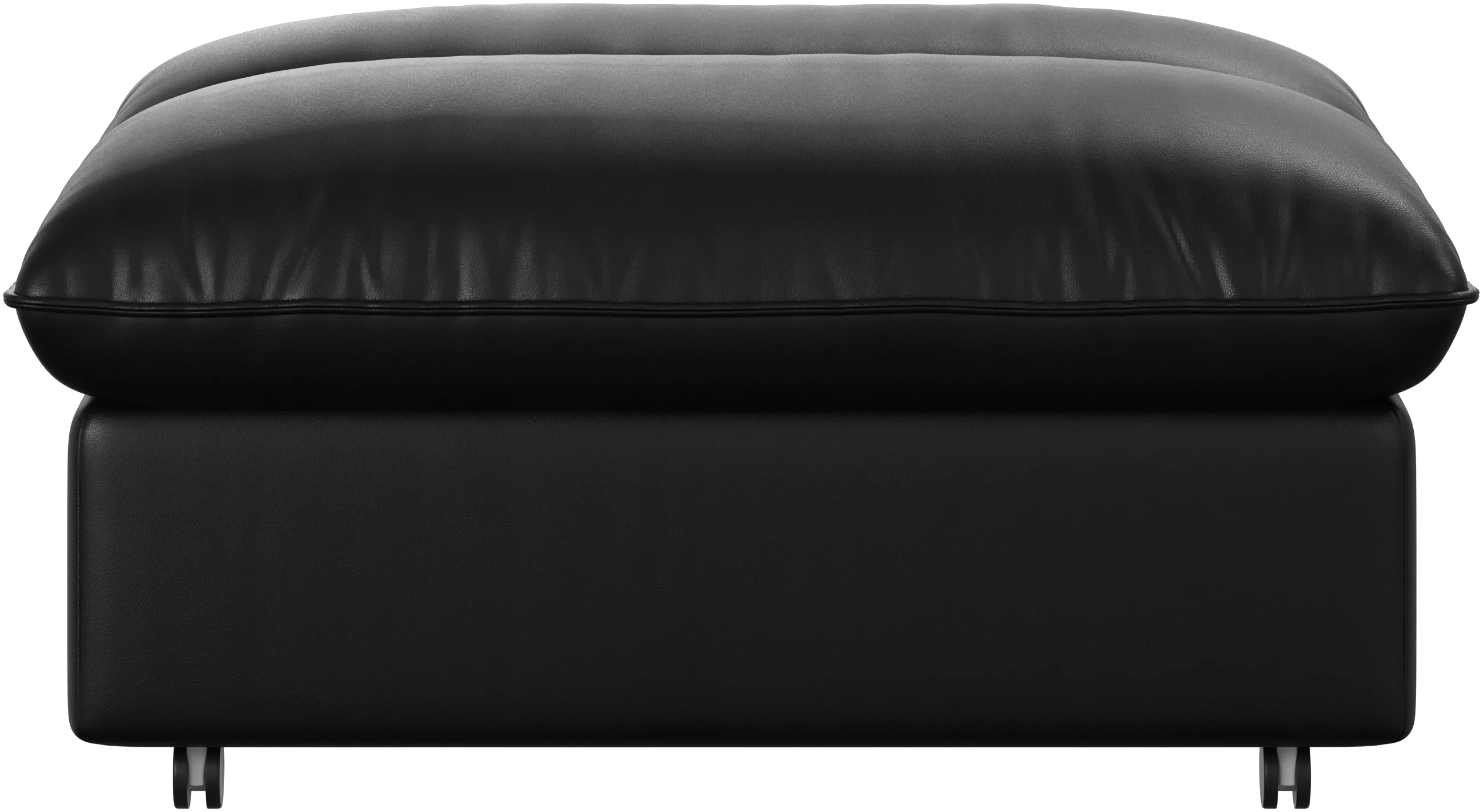 Southampton pouf on wheels with storage