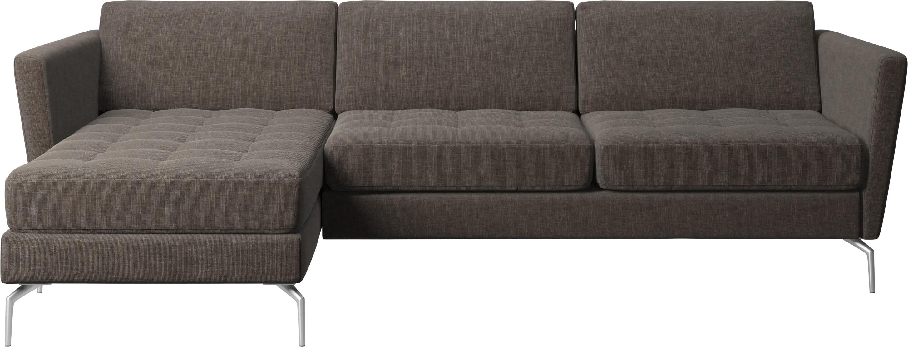 Osaka sofa with resting unit, tufted seat