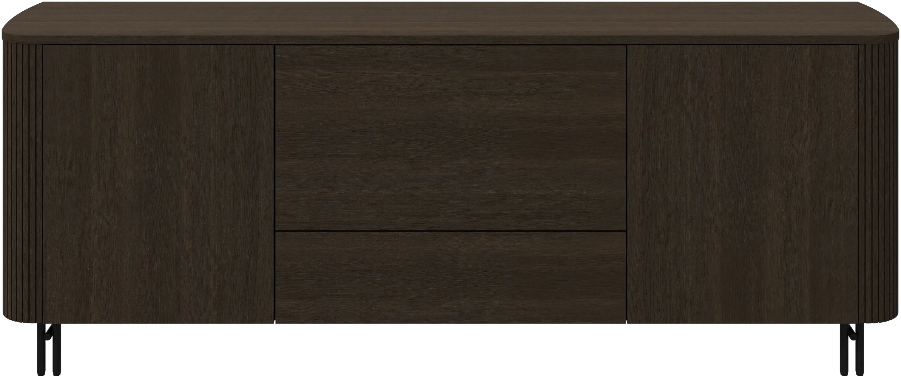 Sideboard with drop-down section