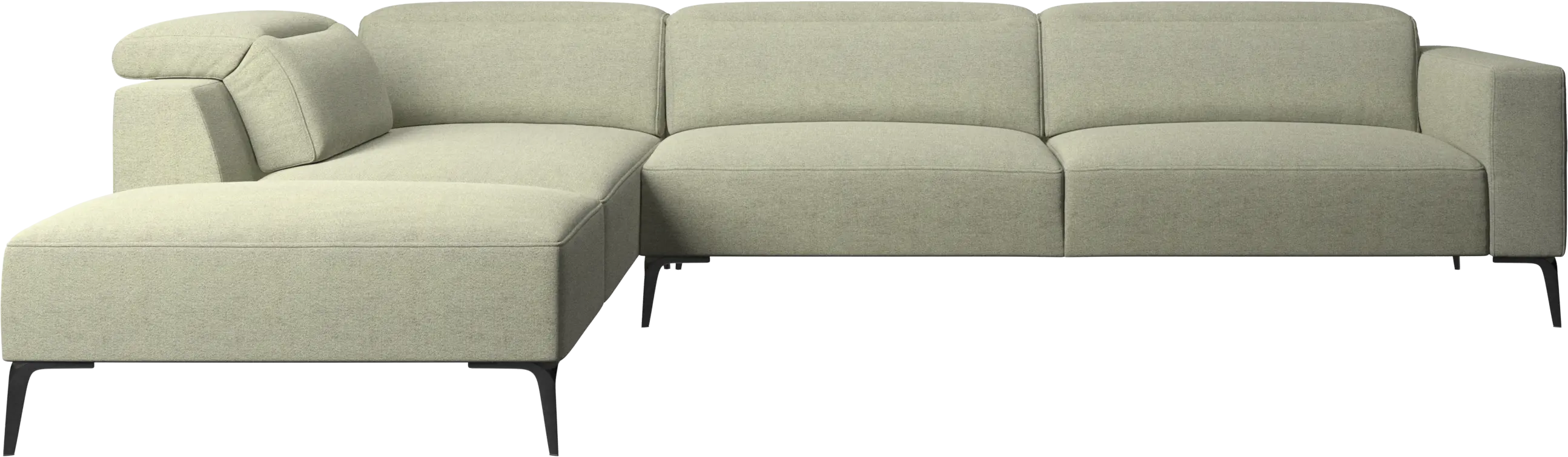 Zürich corner sofa with lounging unit