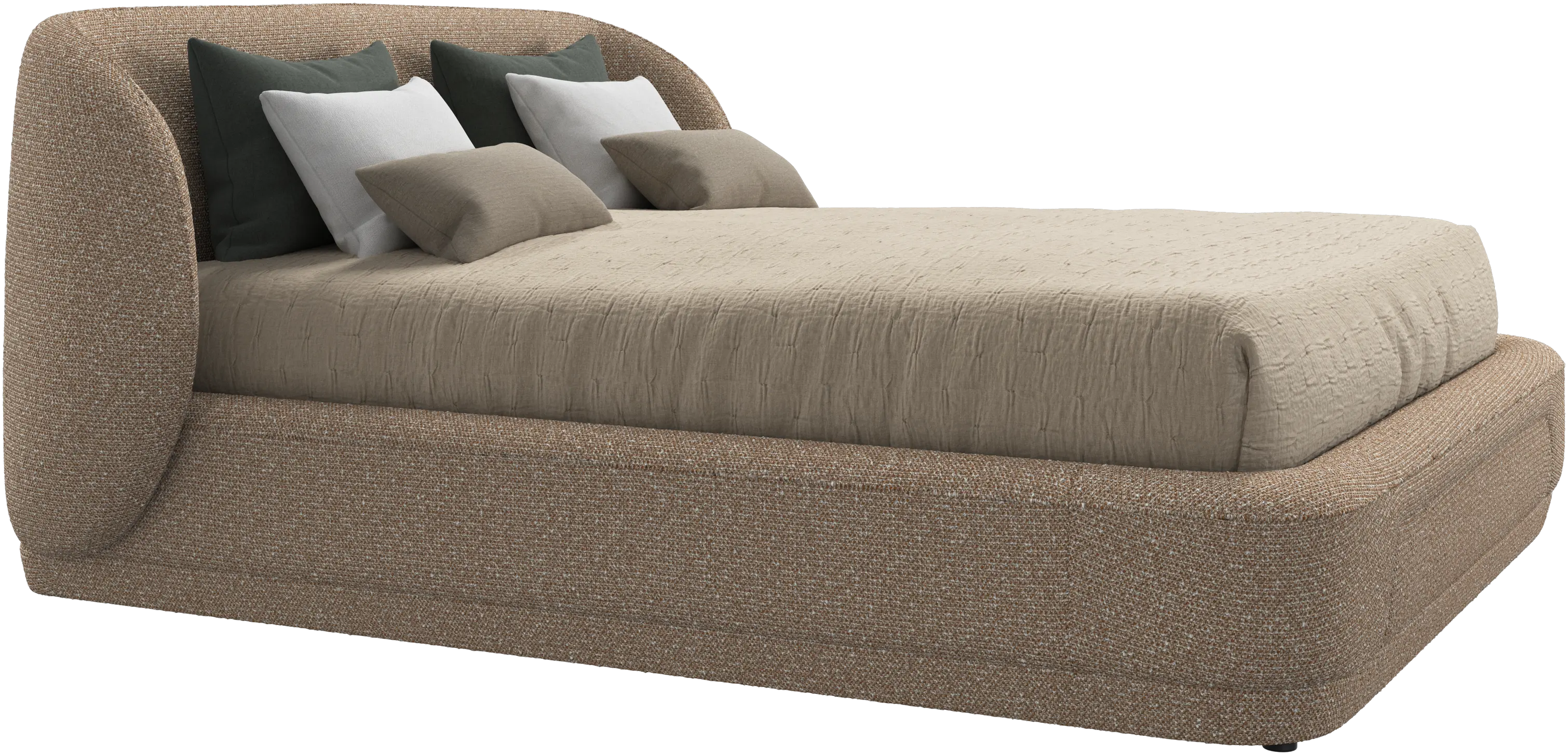 Bolzano bed with slats  - W152,5xL190cm