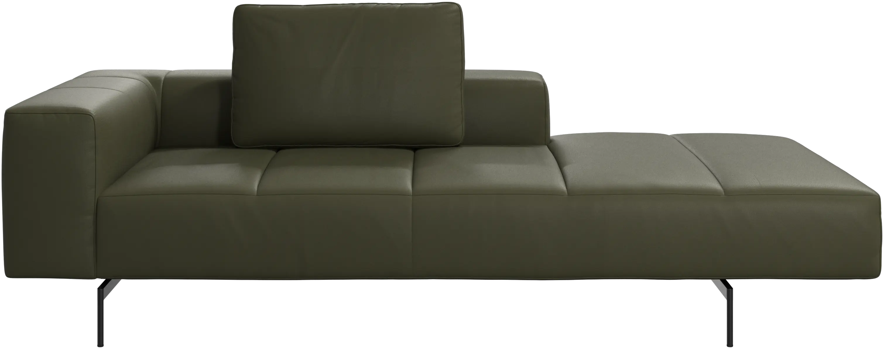 Amsterdam Iounging module for sofa, armrest left, open end right