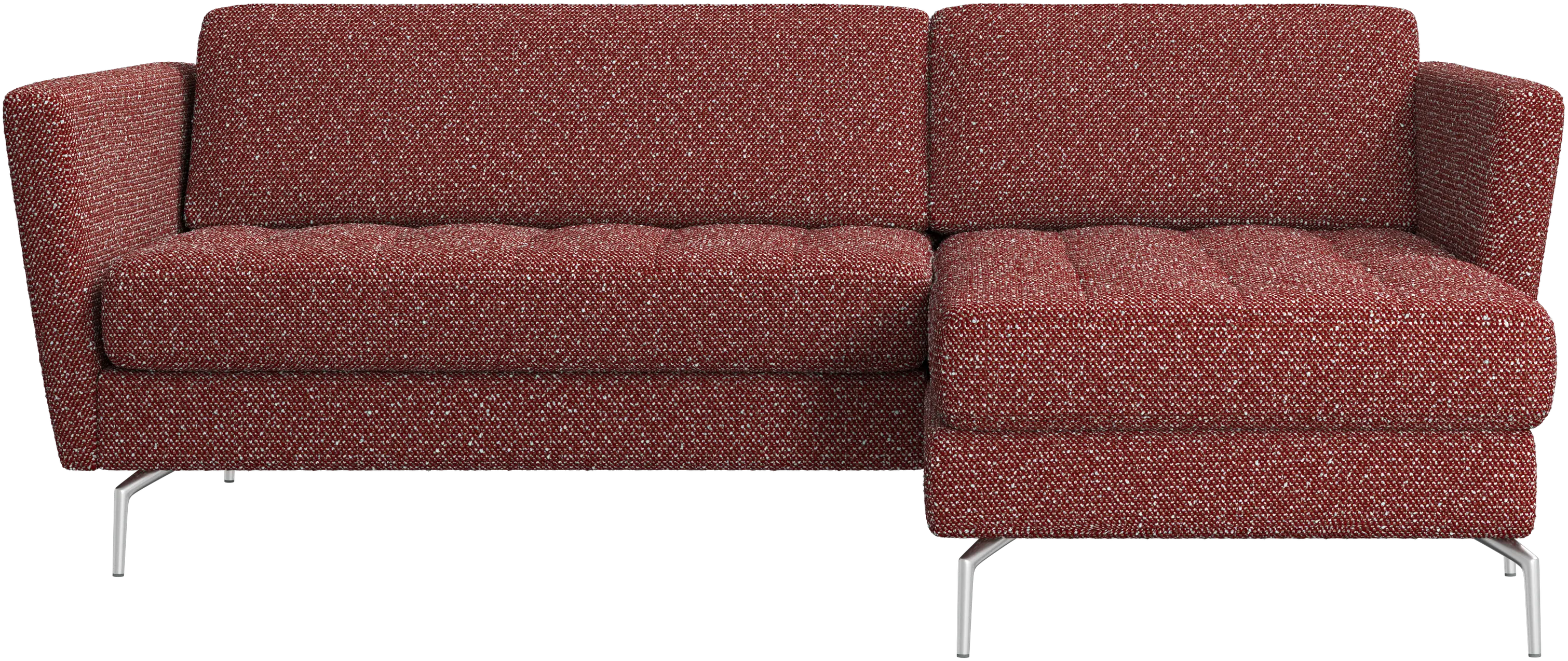 Osaka sofa with resting unit, tufted seat