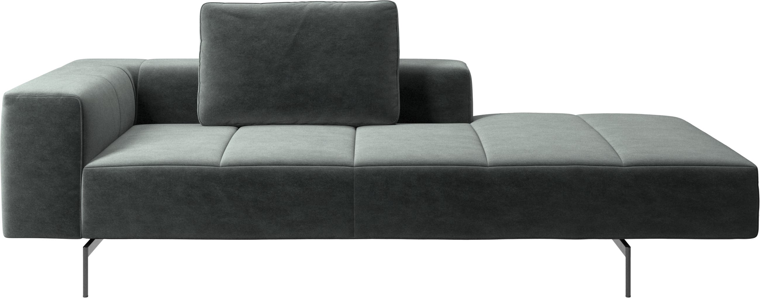 Amsterdam módulo lounge para sofá, apoio de braço á esquerda, aberto á direita