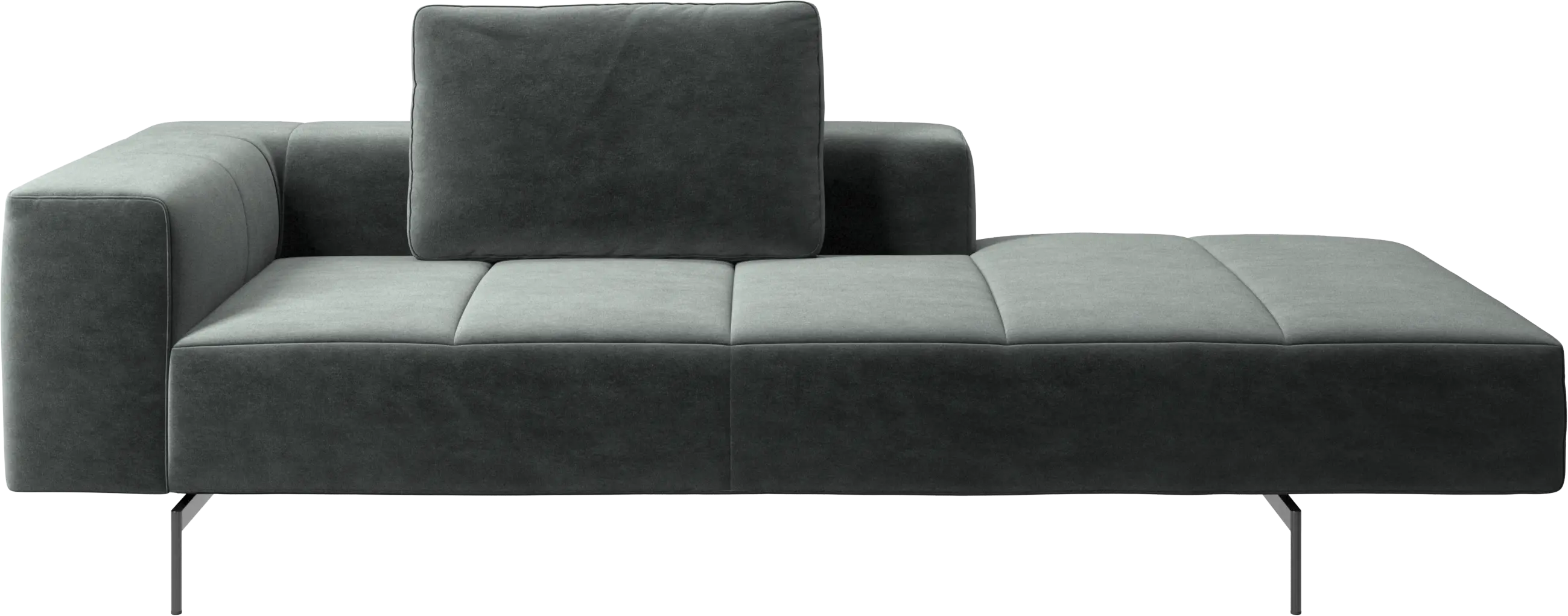 Amsterdam Iounging module for sofa, armrest left, open end right
