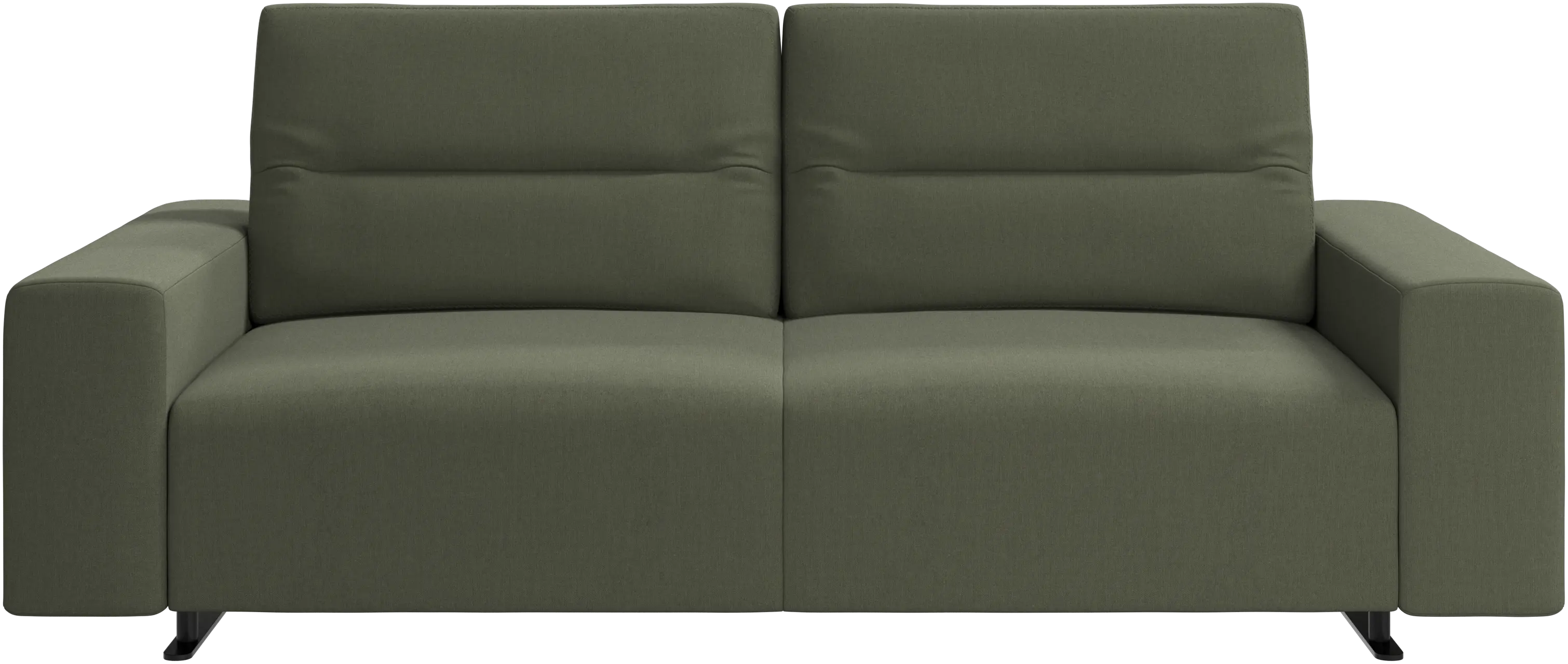 Hampton sofa with adjustable back and storage on the right side