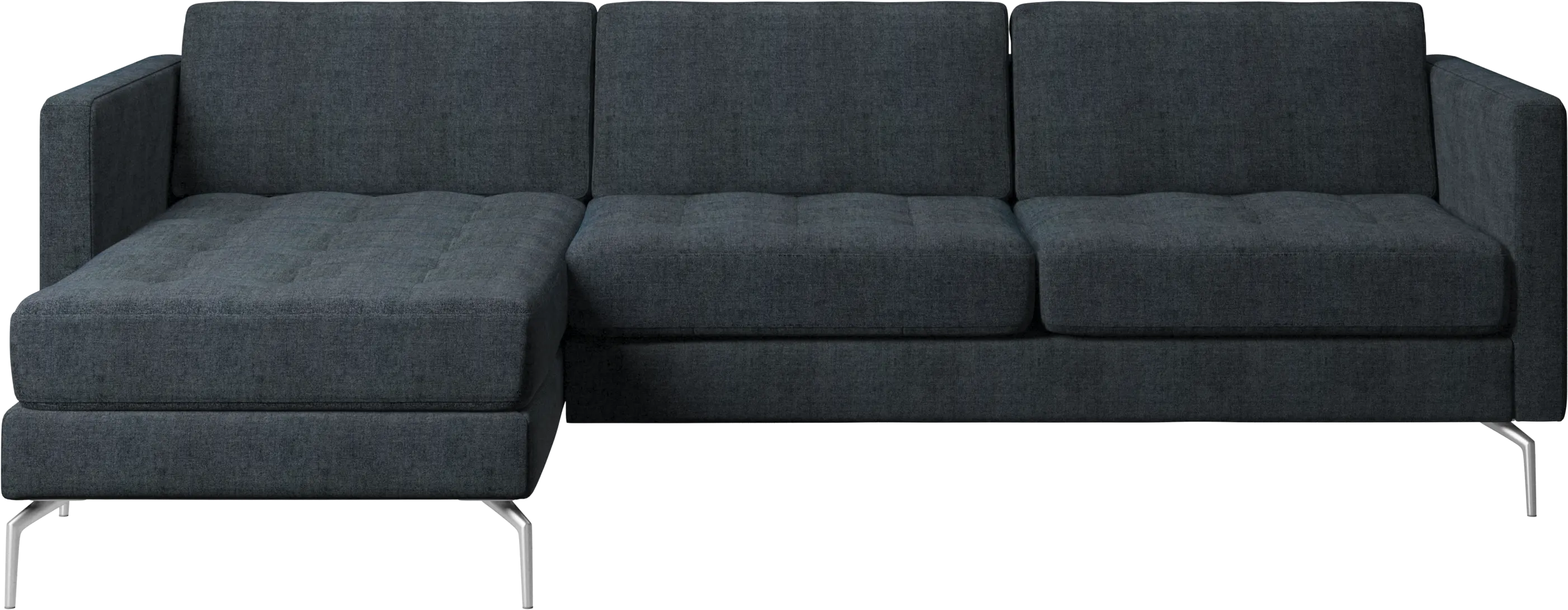 Osaka sofa with resting unit, tufted seat