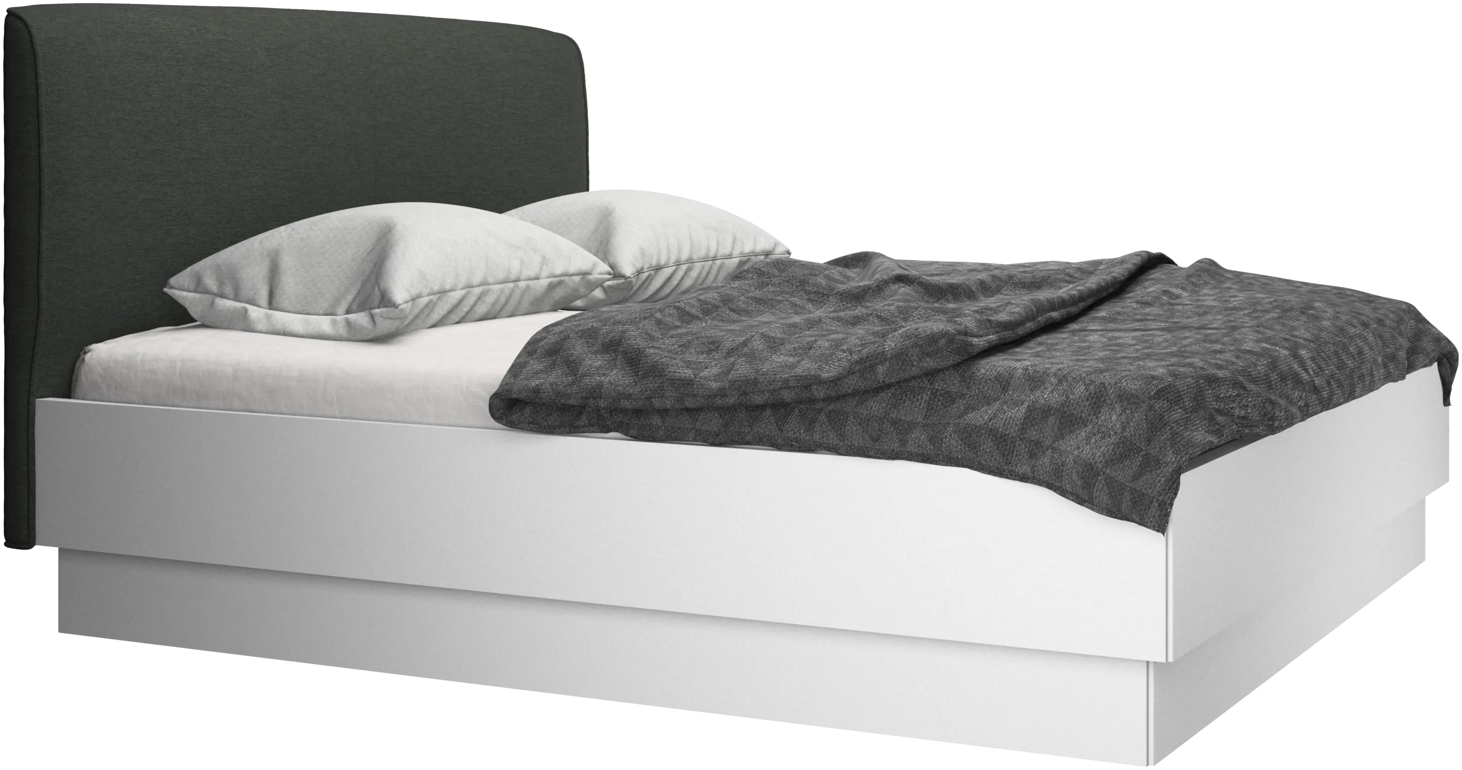 Houston, upholstered bed with storage