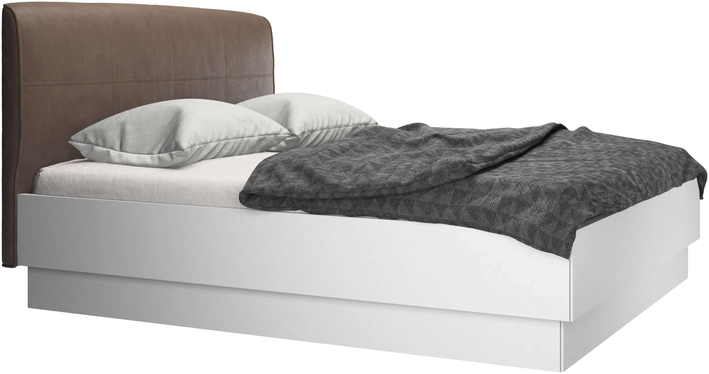 Houston, gepolstertes bett mit stauraum