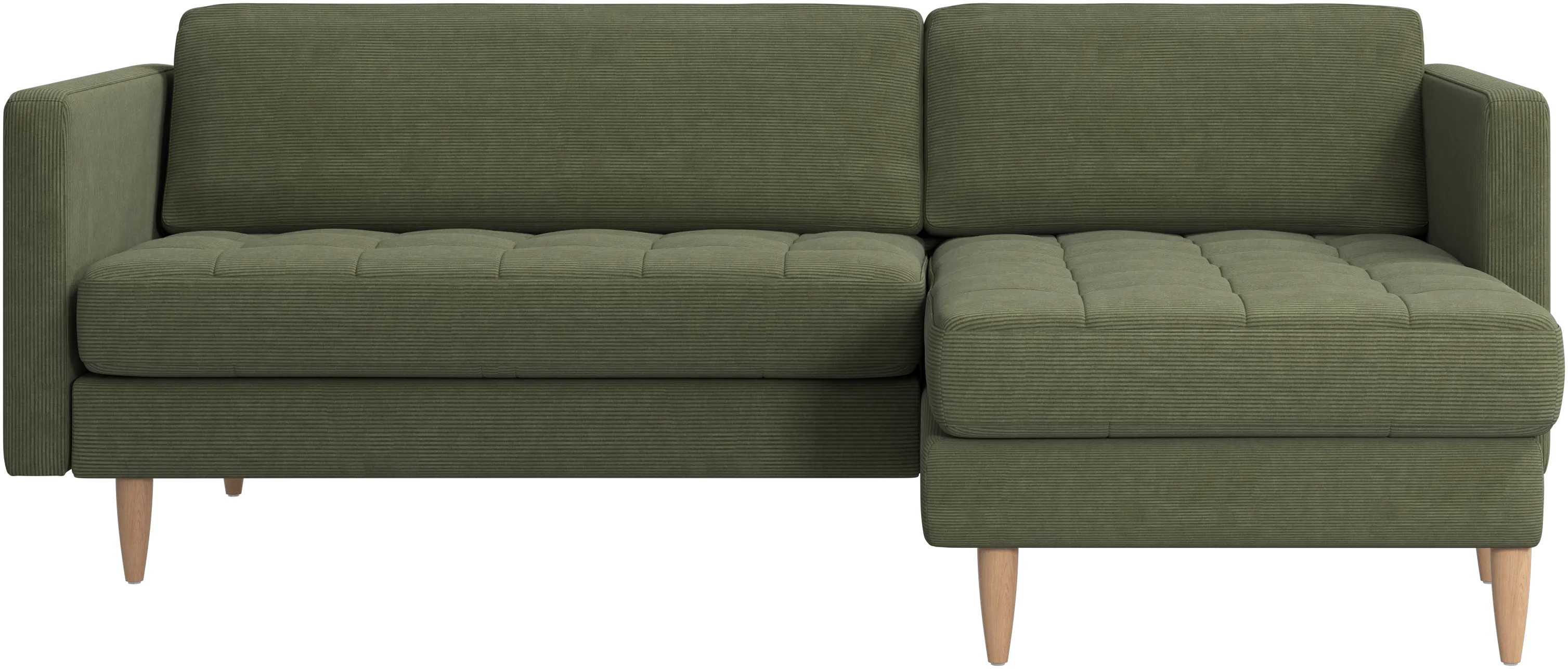 Osaka sofa with resting unit, tufted seat