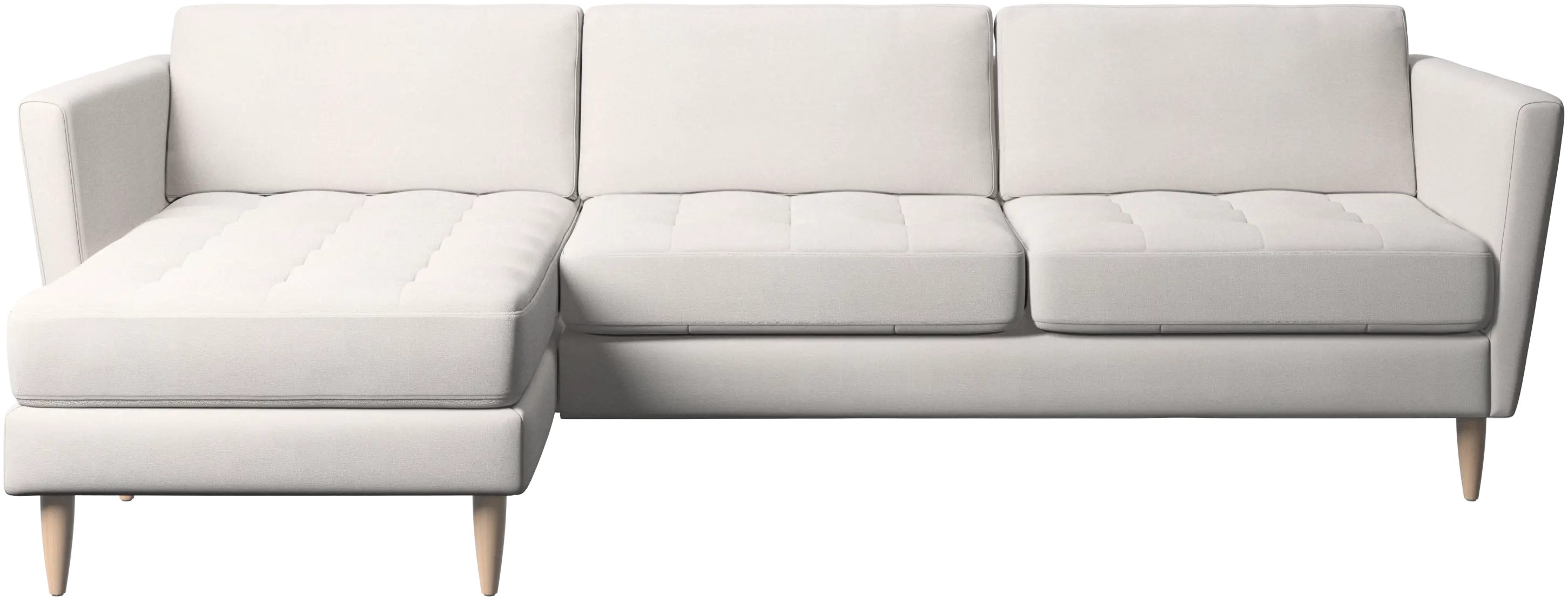 Osaka sofa with resting unit, tufted seat