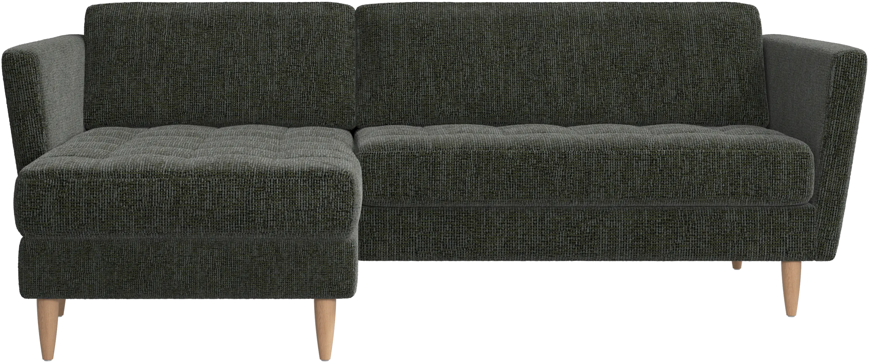 Osaka sofa with resting unit, tufted seat
