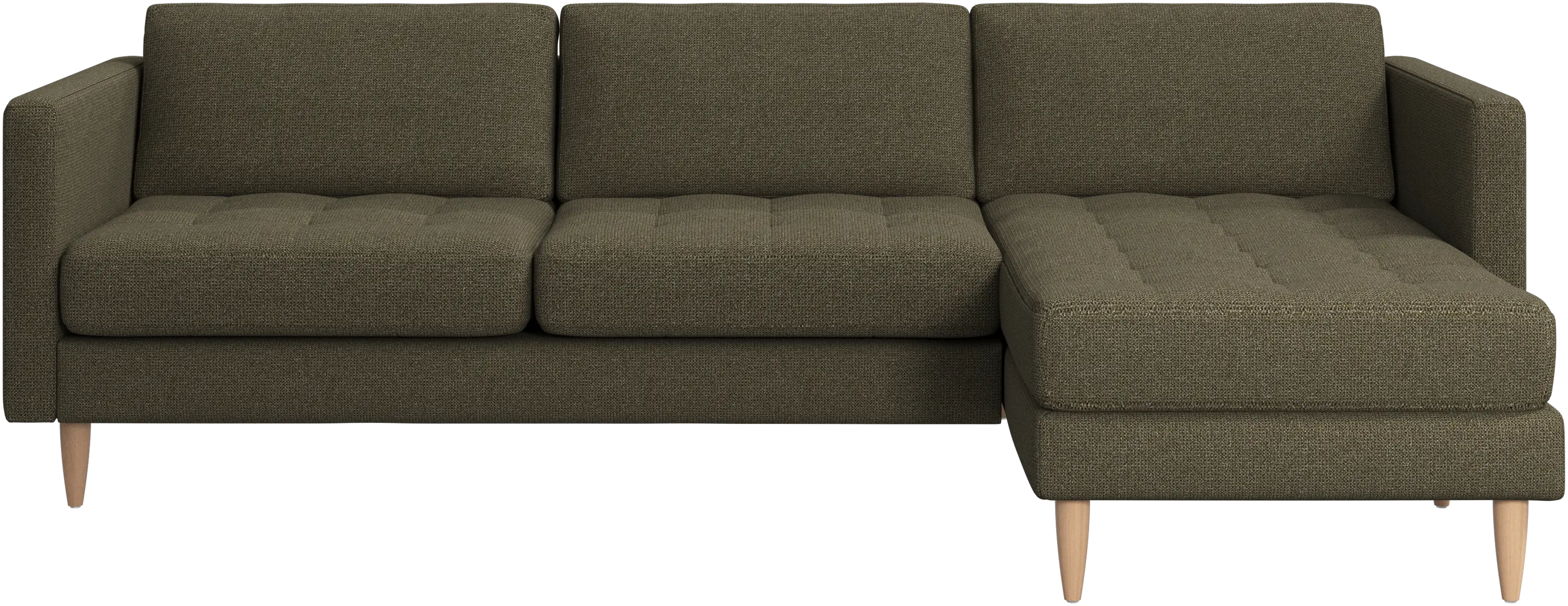 Osaka sofa with resting unit, tufted seat