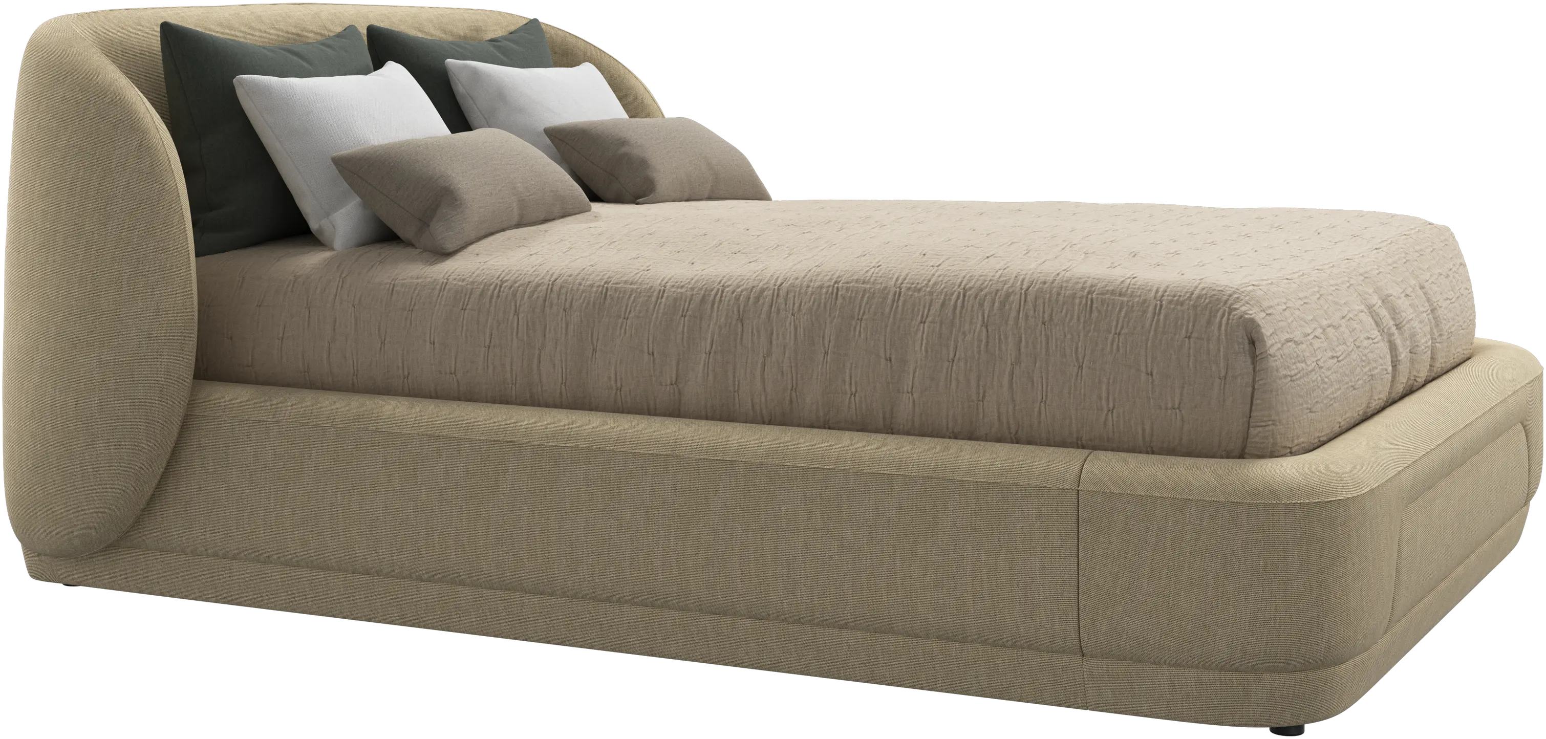 Bolzano bed with slats  - W140xL200cm