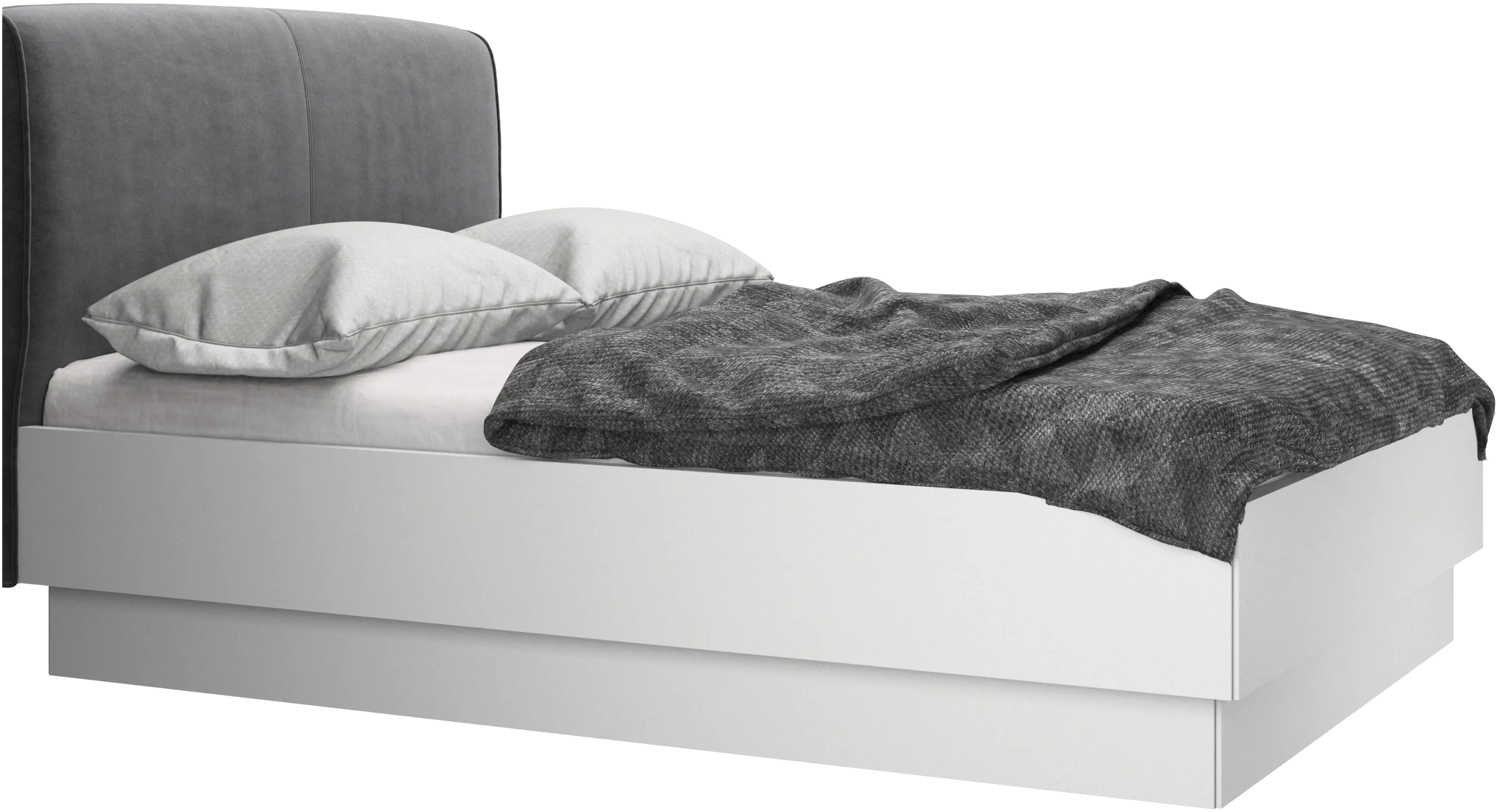 Houston, upholstered bed with storage