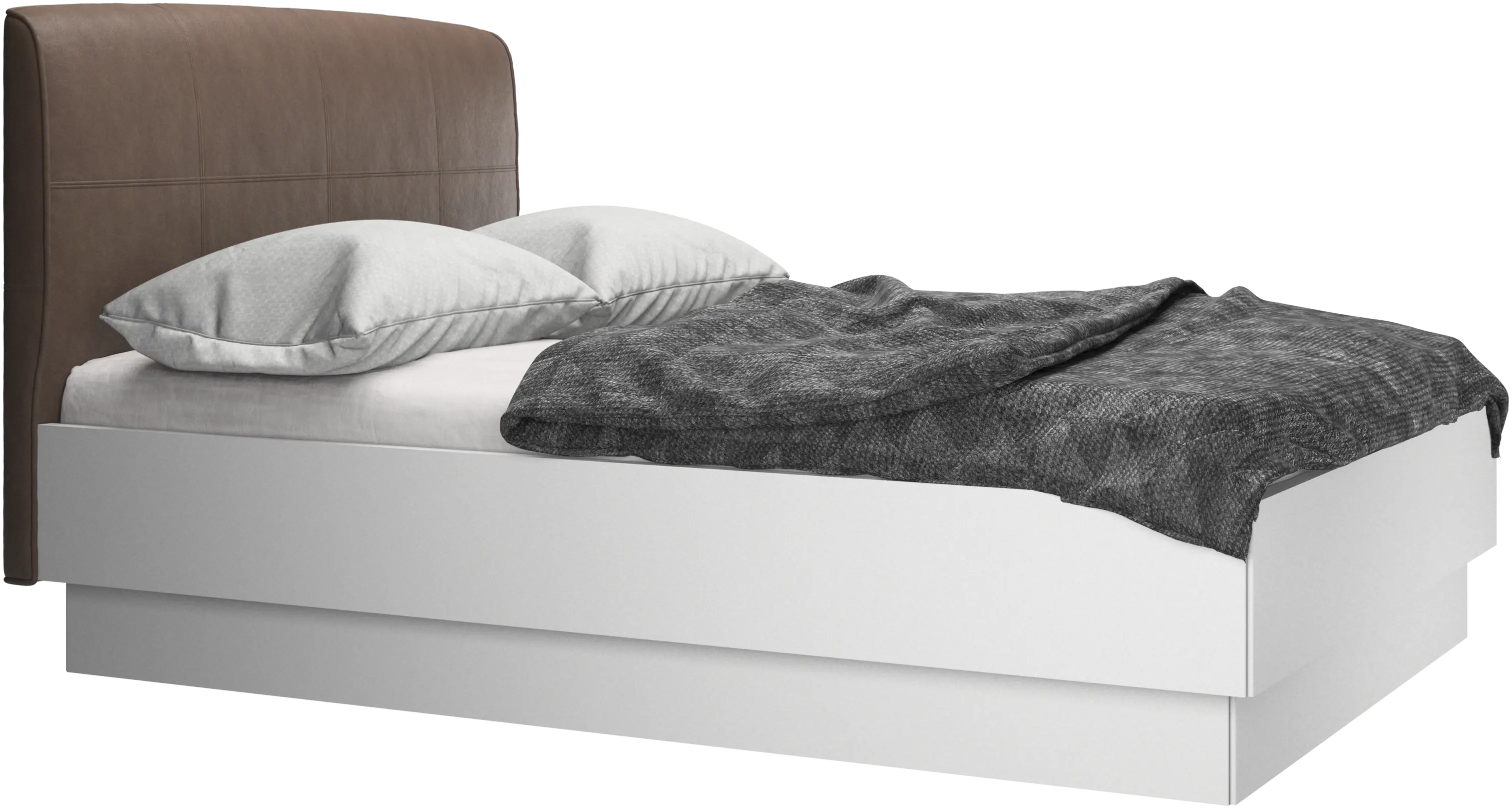 Houston, upholstered bed with storage