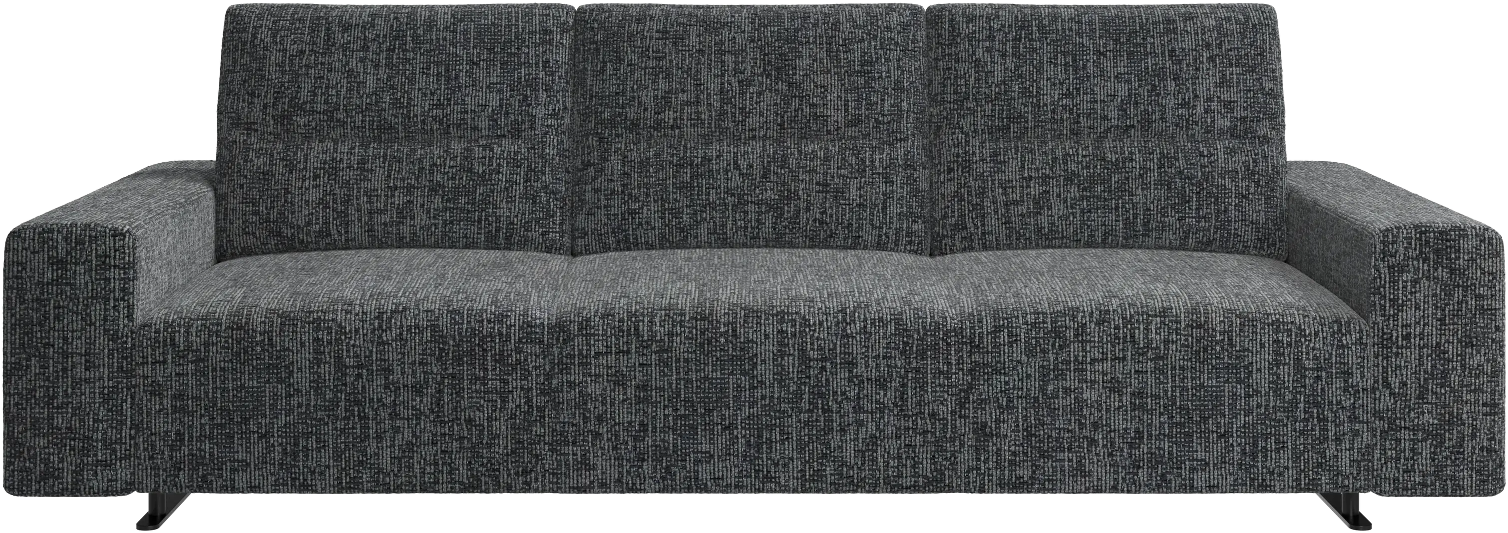 Hampton sofa with adjustable back and storage on the right side