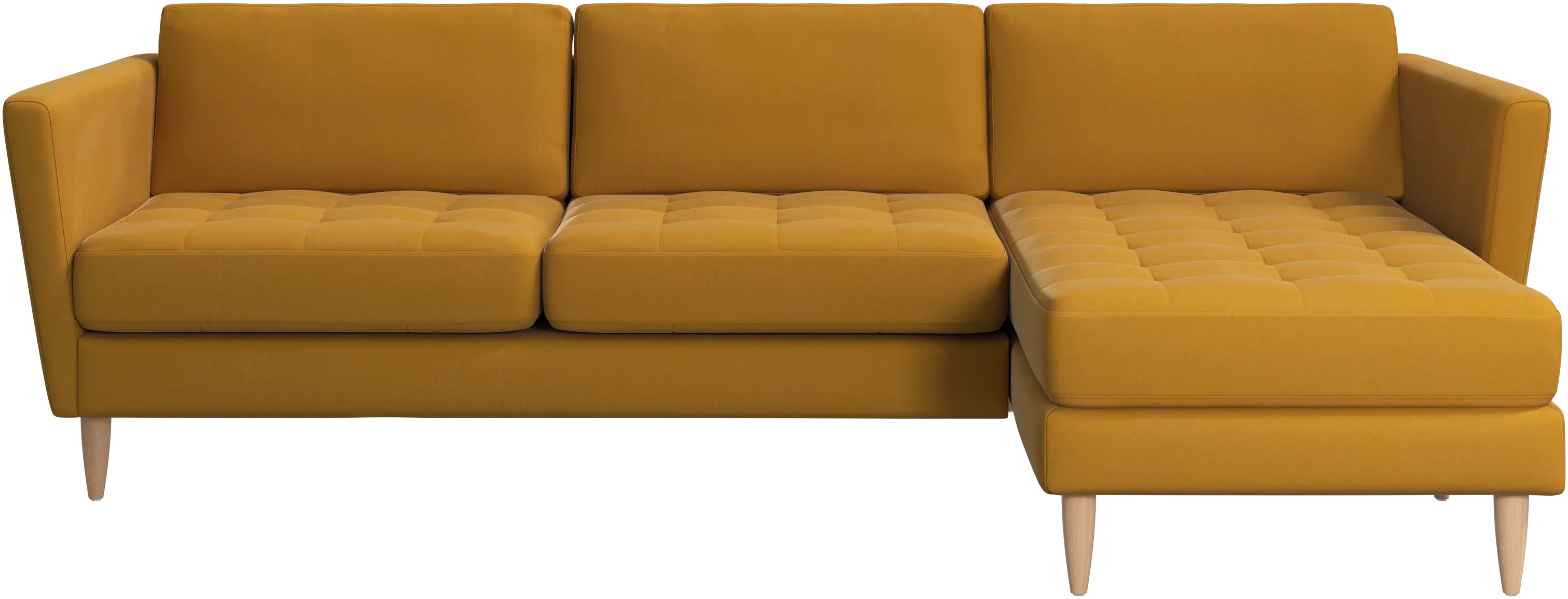 Osaka sofa with resting unit, tufted seat
