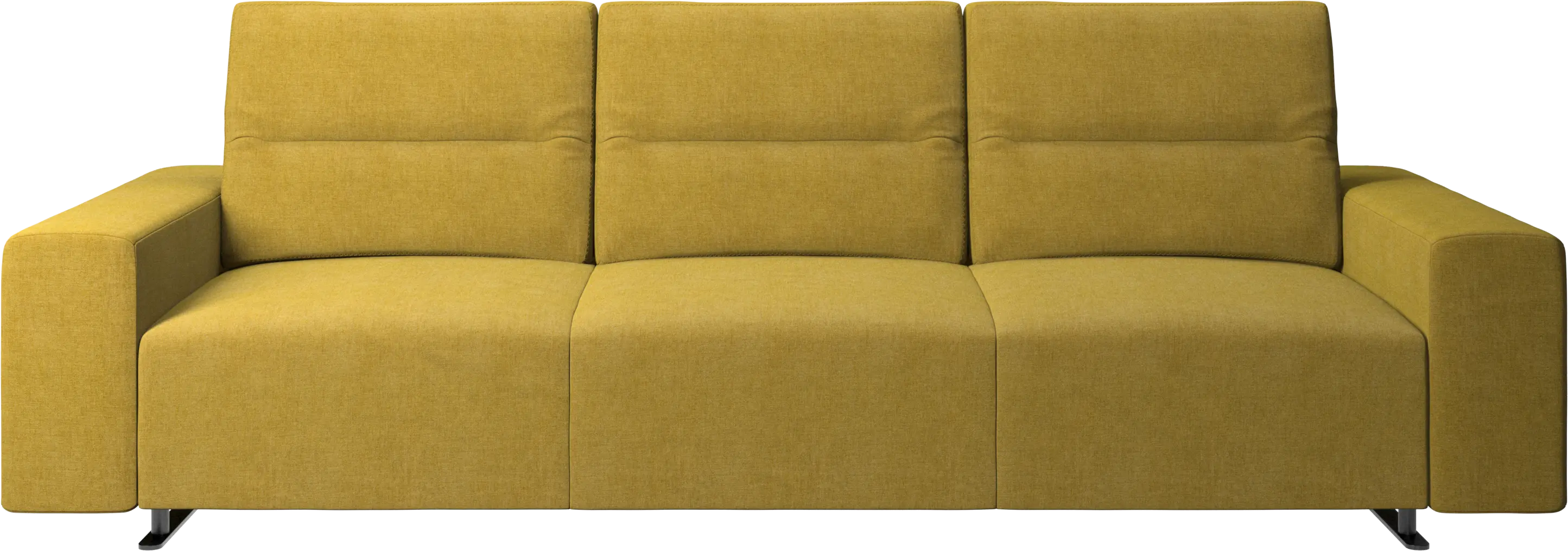 Hampton sofa with adjustable back and storage on the right side