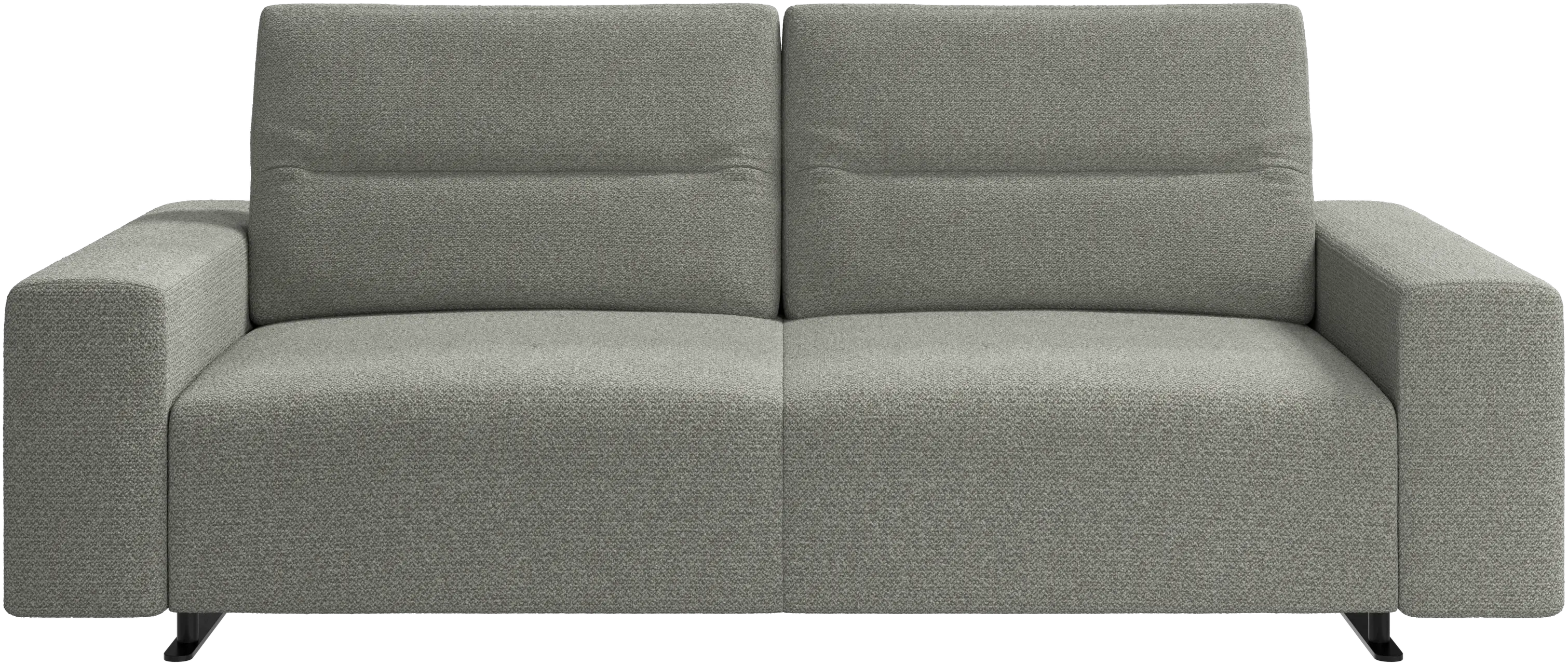 Hampton sofa with adjustable back and storage on the right side