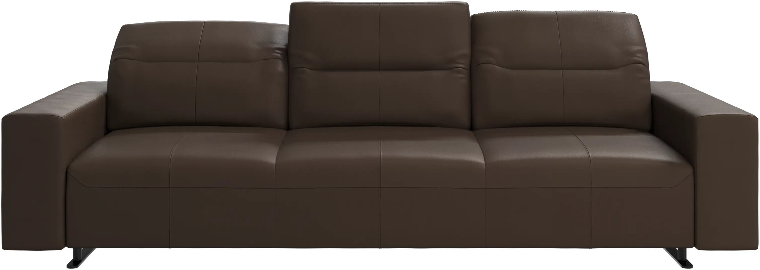Hampton sofa with adjustable back and storage on the left side