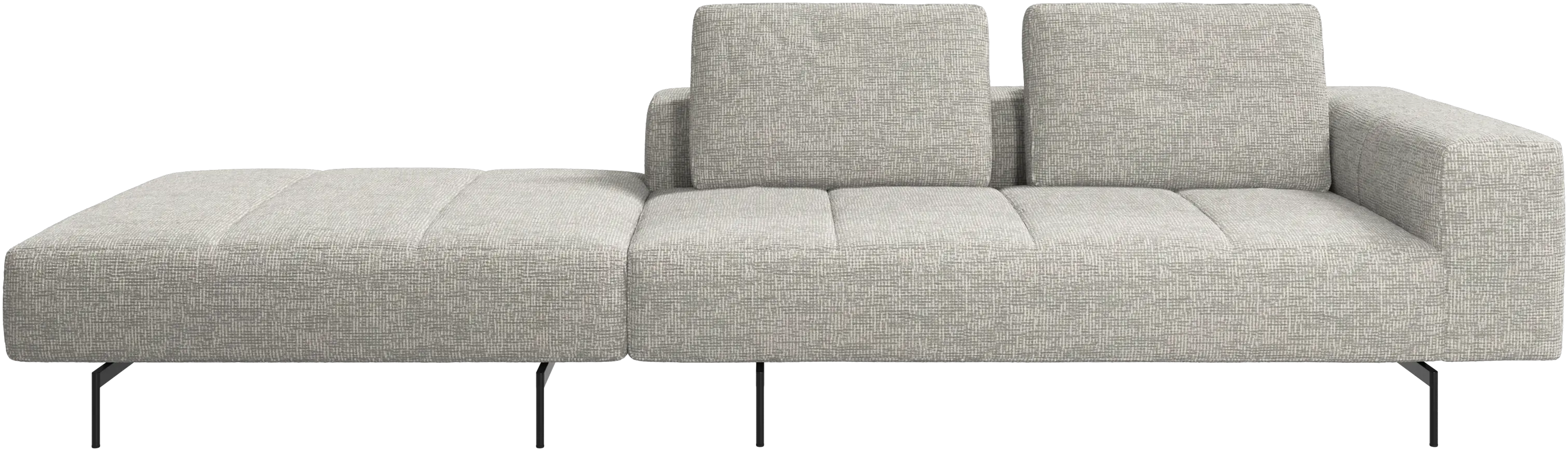 Canapé Amsterdam avec pouf sur la gauche