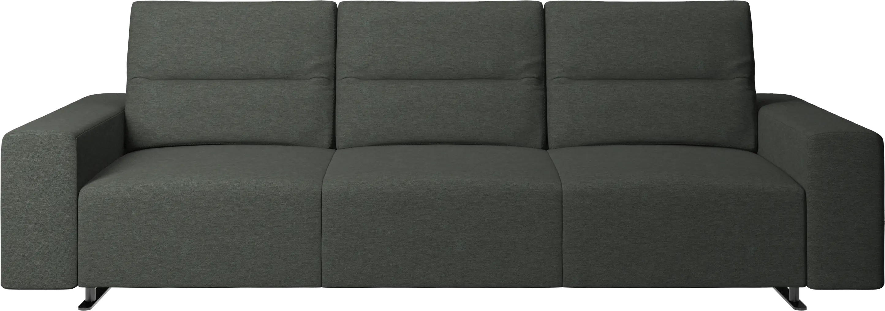 Hampton sofa with adjustable back and storage on the right side