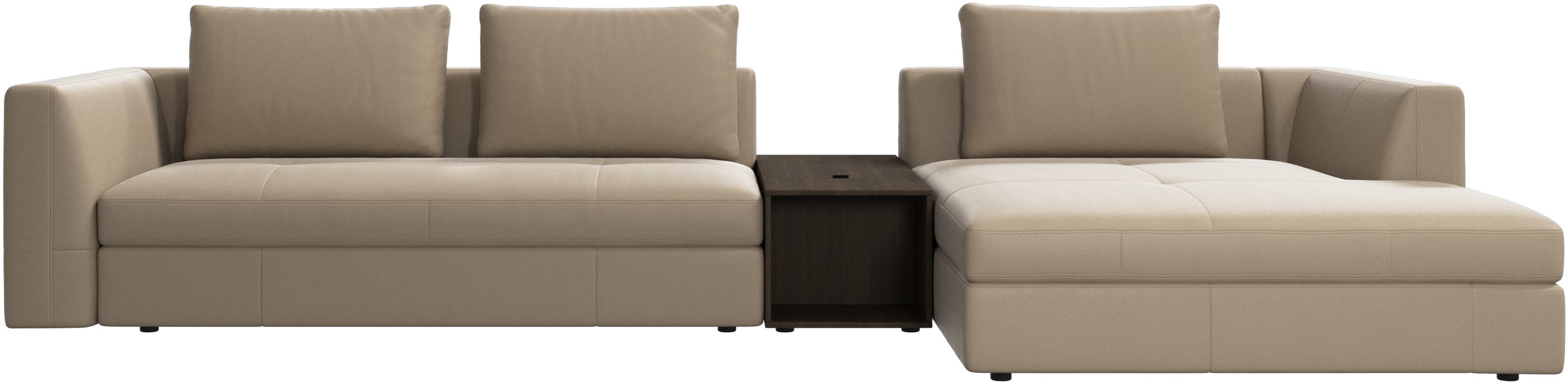 Bergamo 躺椅休闲沙发，带储物设计