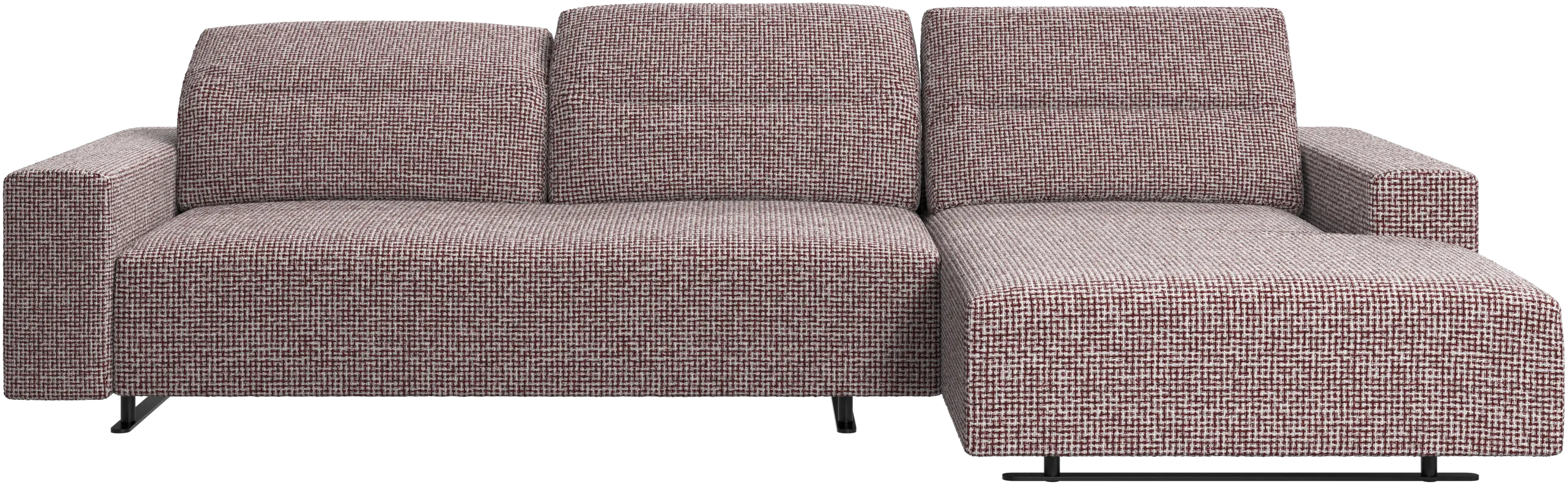 Hampton sofa with adjustable back and resting unit left side