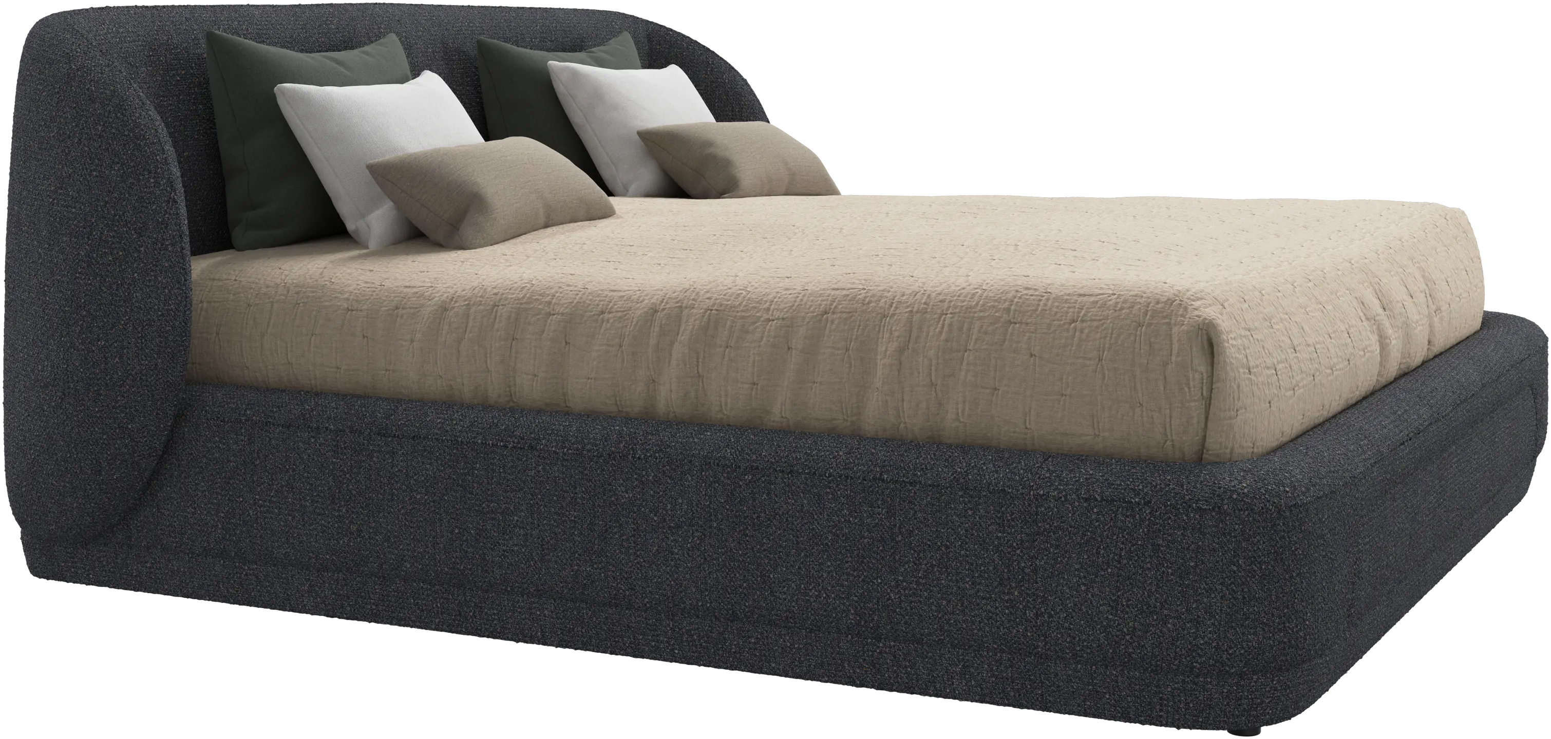 Bolzano bed with slats  - 193x203 cm