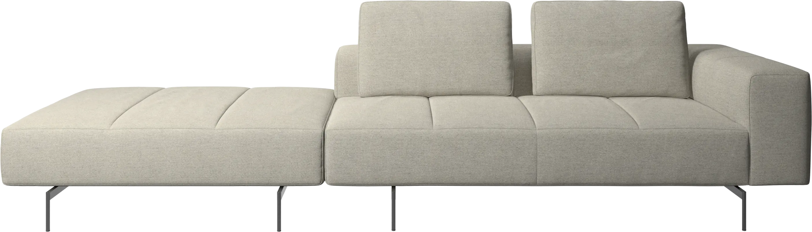 Amsterdam sofa with footstool on left side